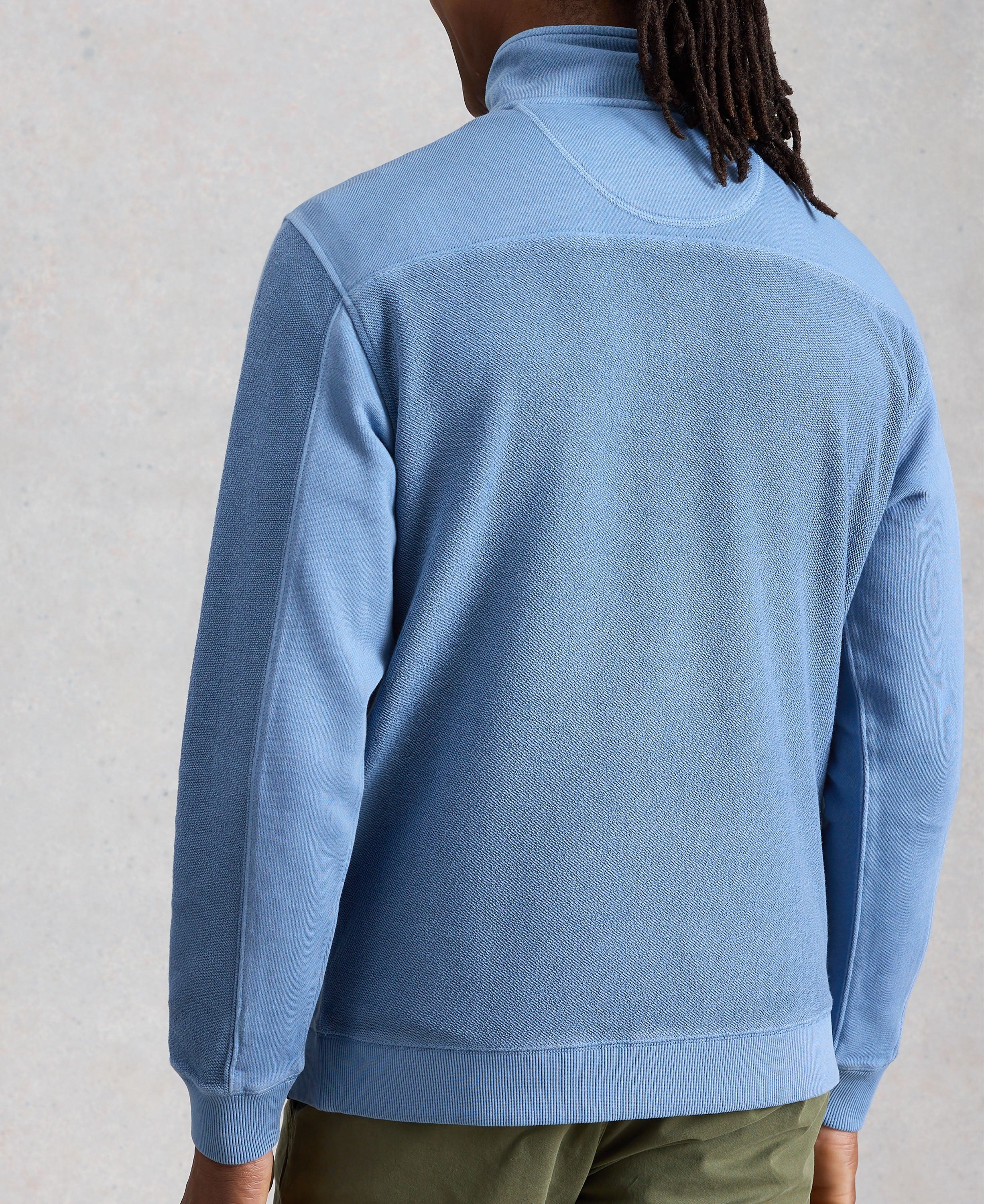 Sidmouth Half Zip - Light Blue