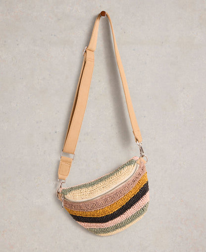 Mini Sebby Crochet Bag - Natural Multi