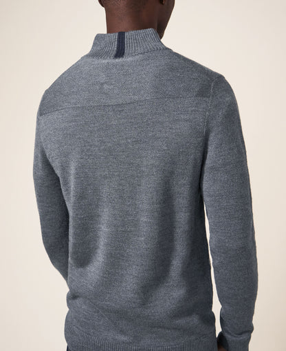 Newport Merino Jumper - Charcoal Grey