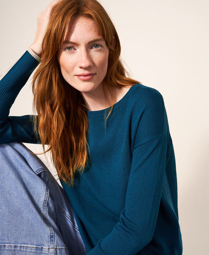Olive Jumper - Dark Teal