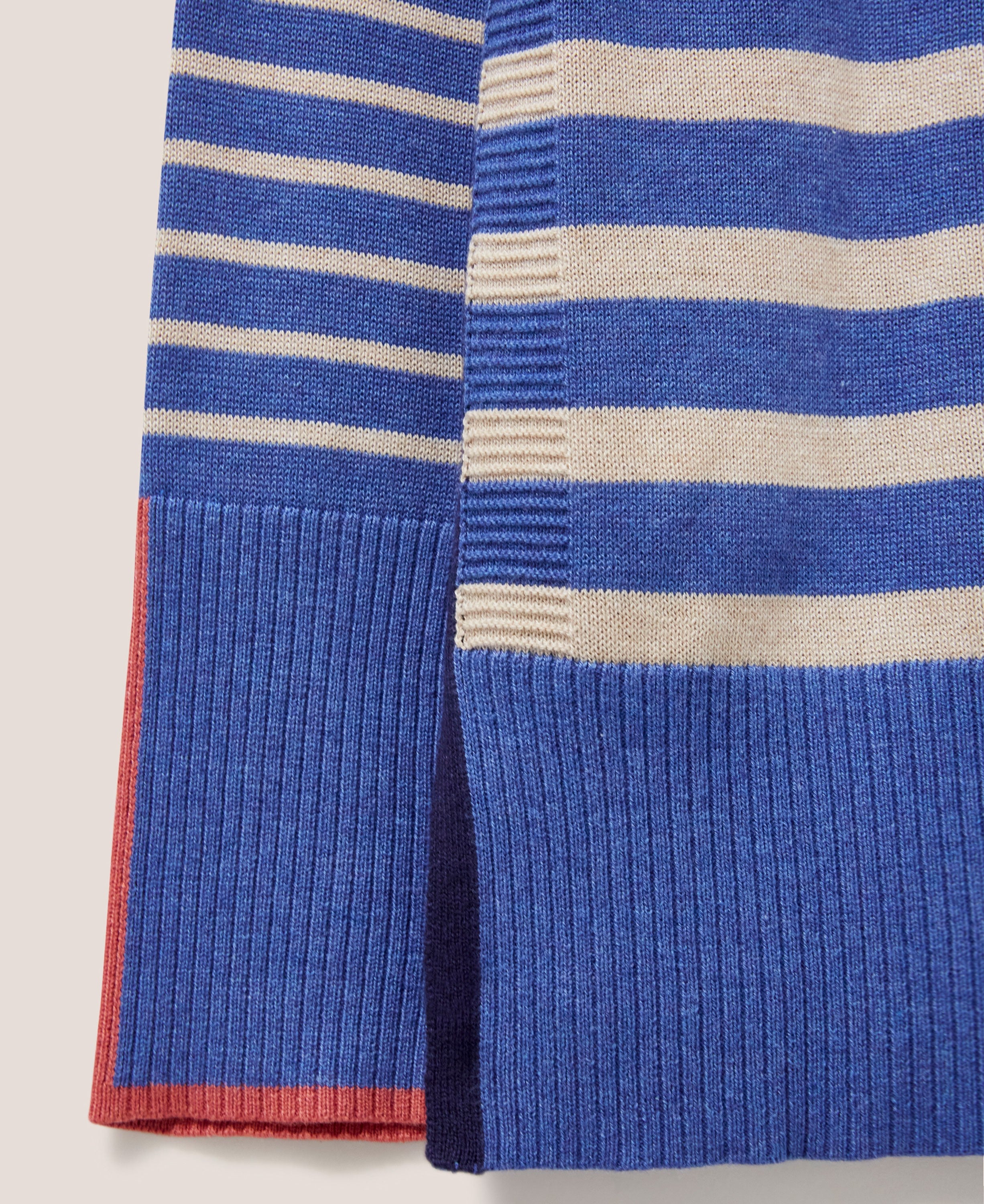Olive Stripe Jumper - Blue Multi