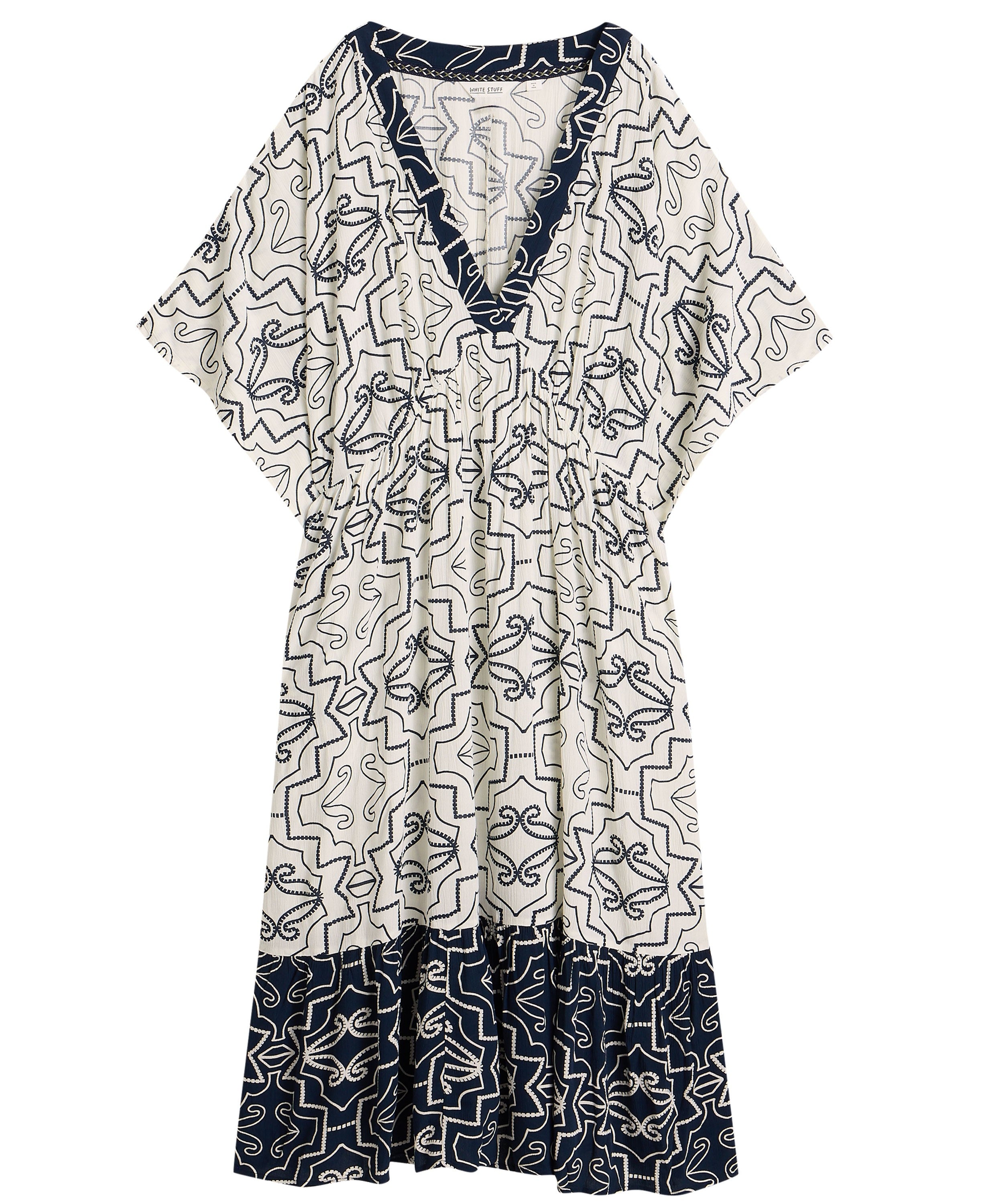 Otterley Beach Dress - Ivory Print