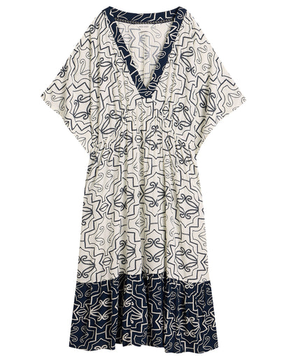 Otterley Beach Dress - Ivory Print