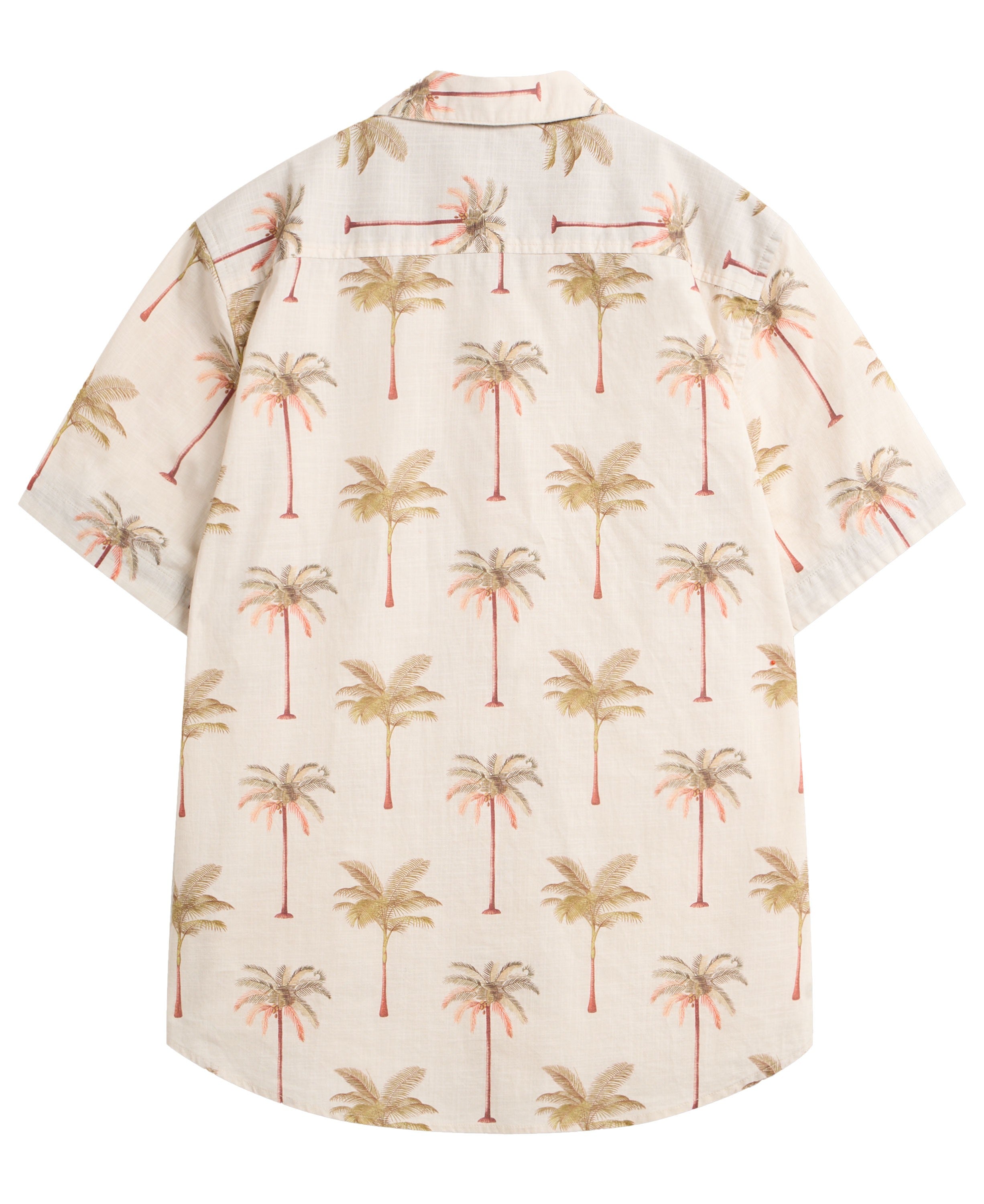 Palm Tree Printed Shirt - Natural Print