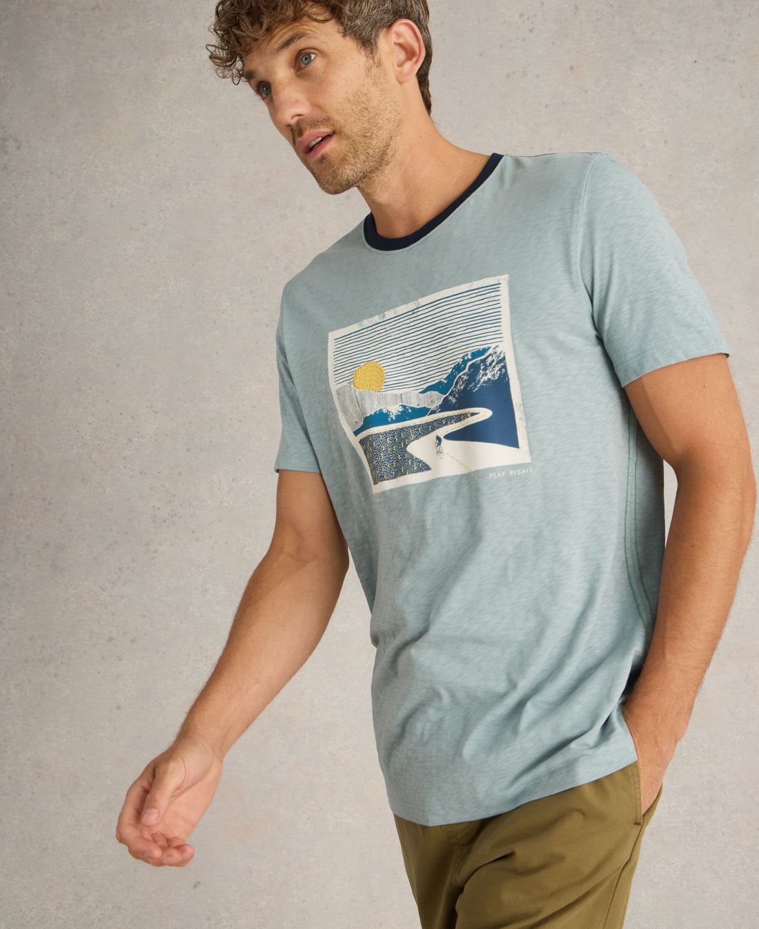 Peak Pedals Graphic Tee - Blue Print