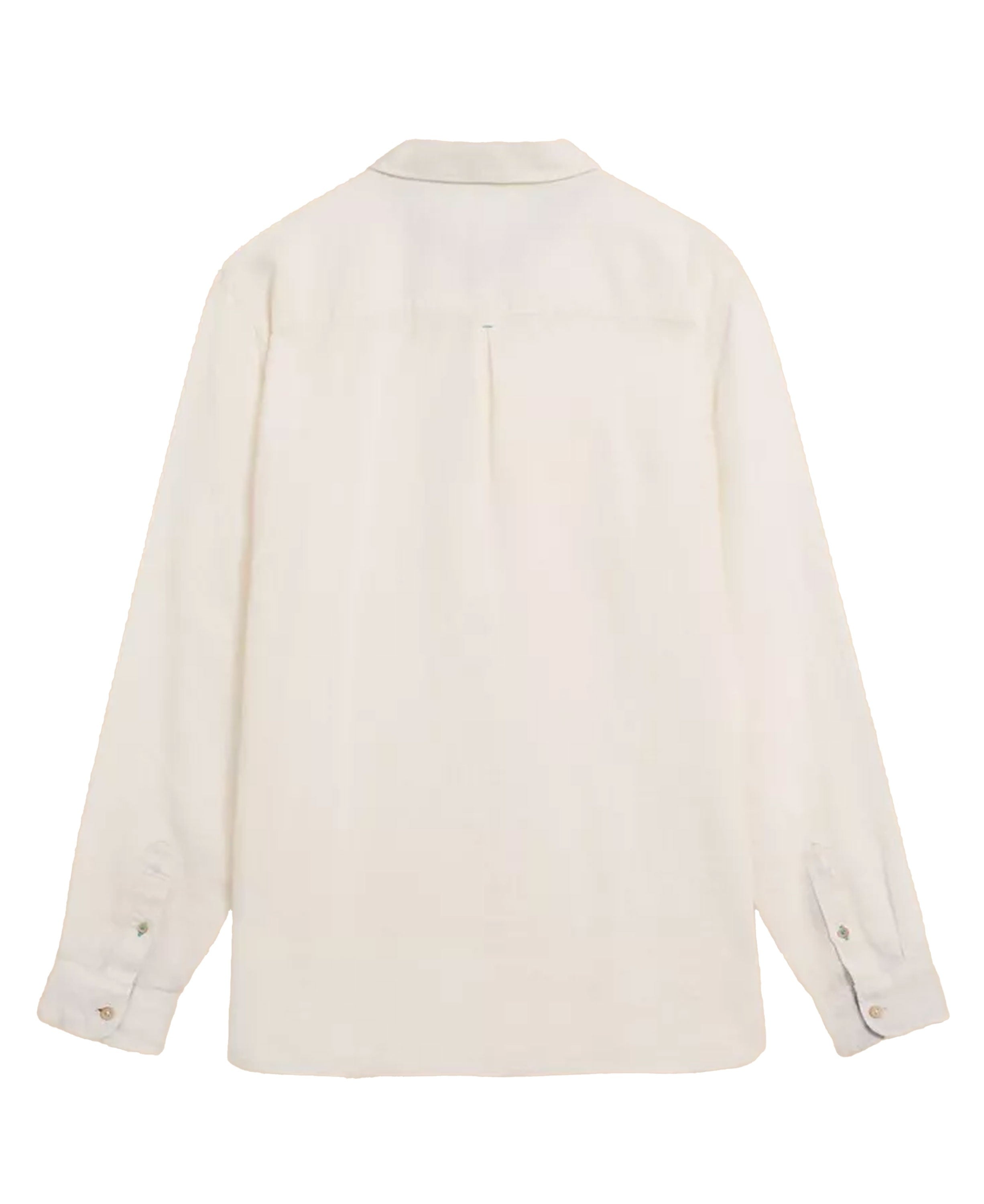 Pembroke Long Sleeve Linen Shirt - Brilliant White