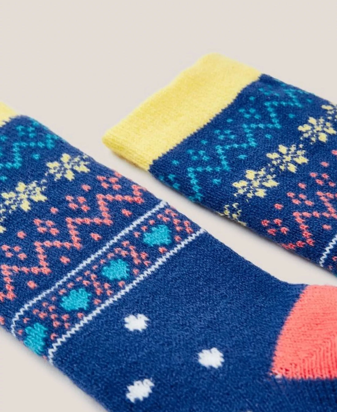 Penguin Fairisle Cabin Socks - Blue Multi