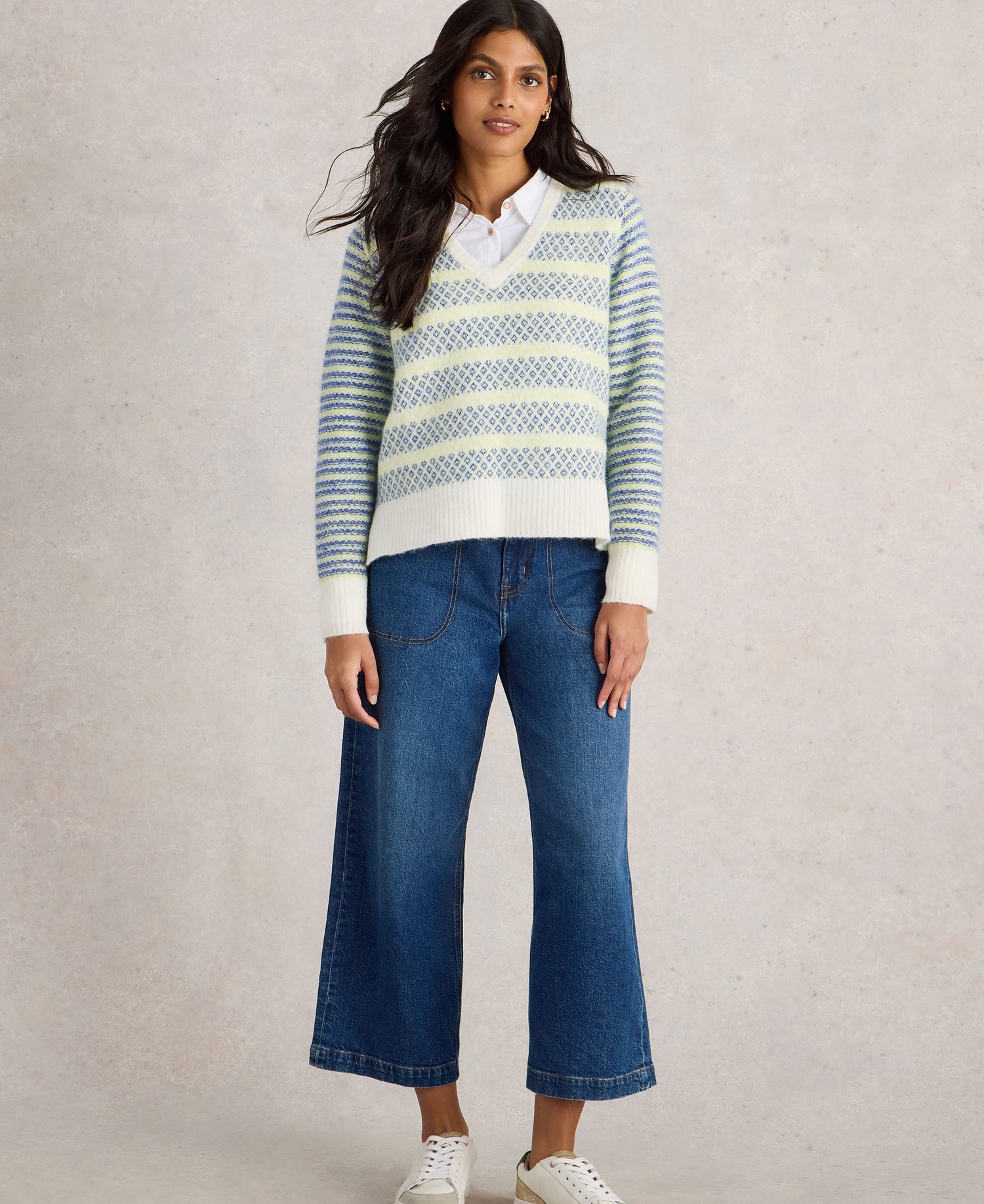 Sammy Stripe Jumper - Blue Multi