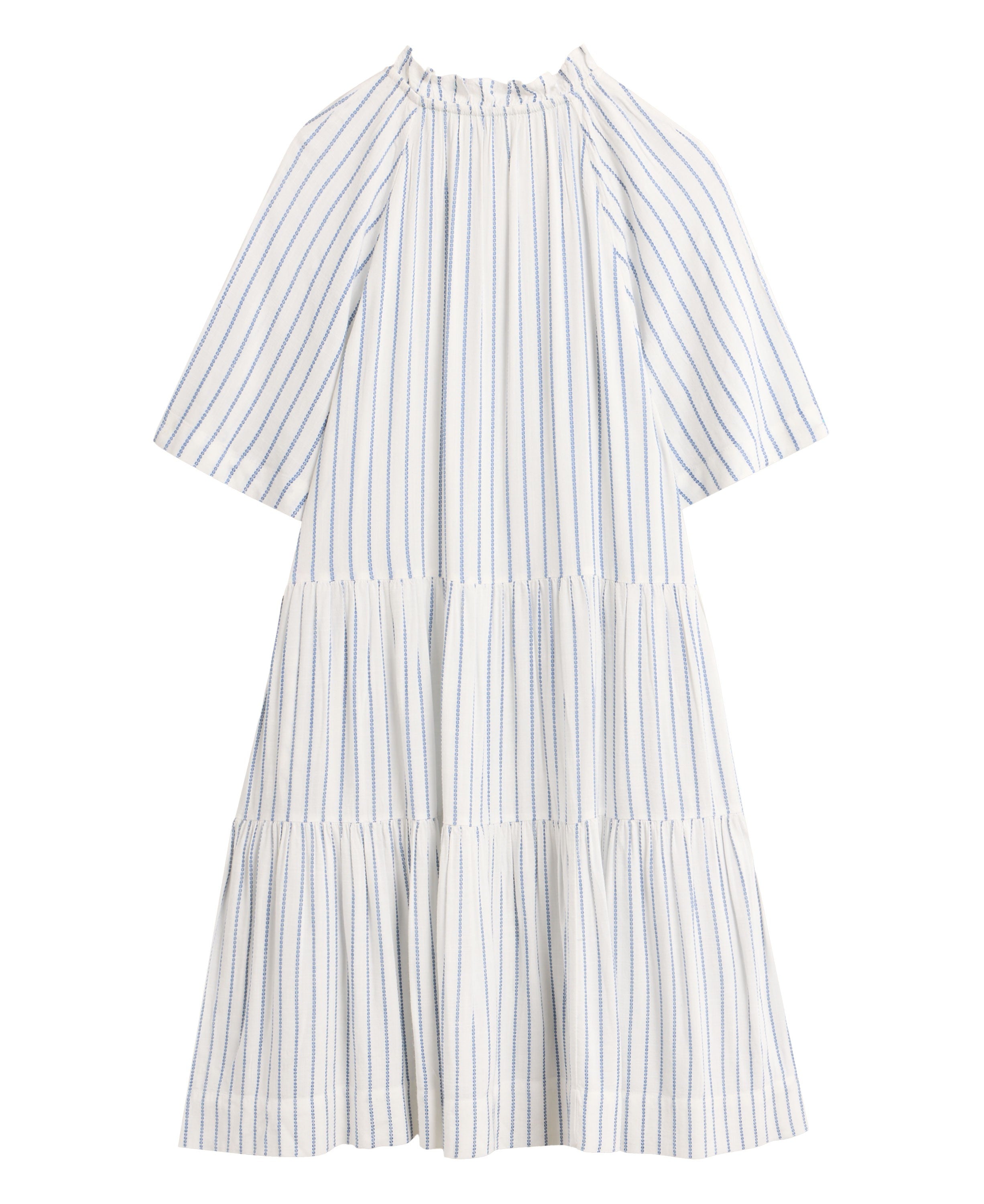 Sophia Eco Vero Stripe Dress - Ivory Multi