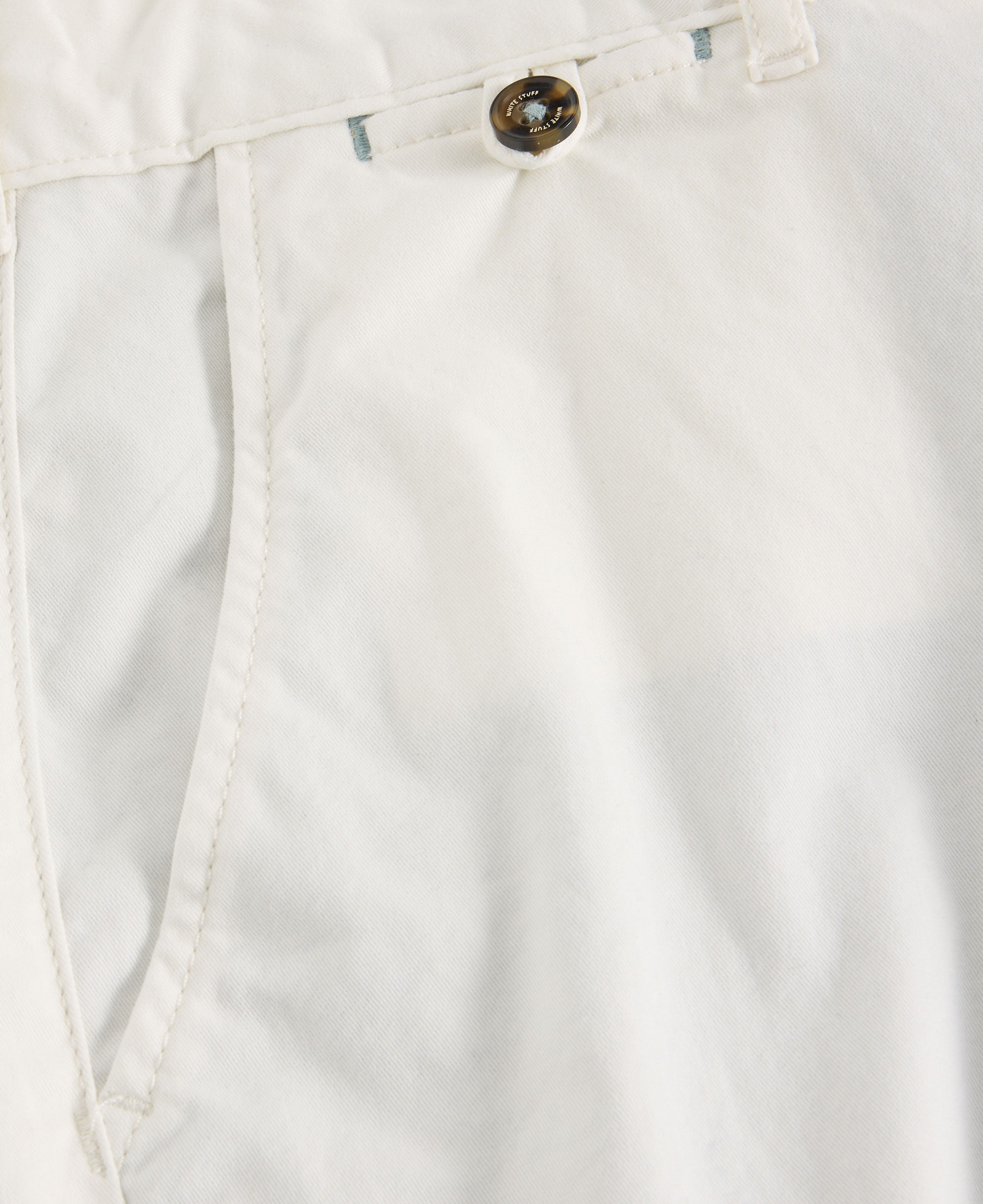 Sutton Organic Chino Short - Brilliant White