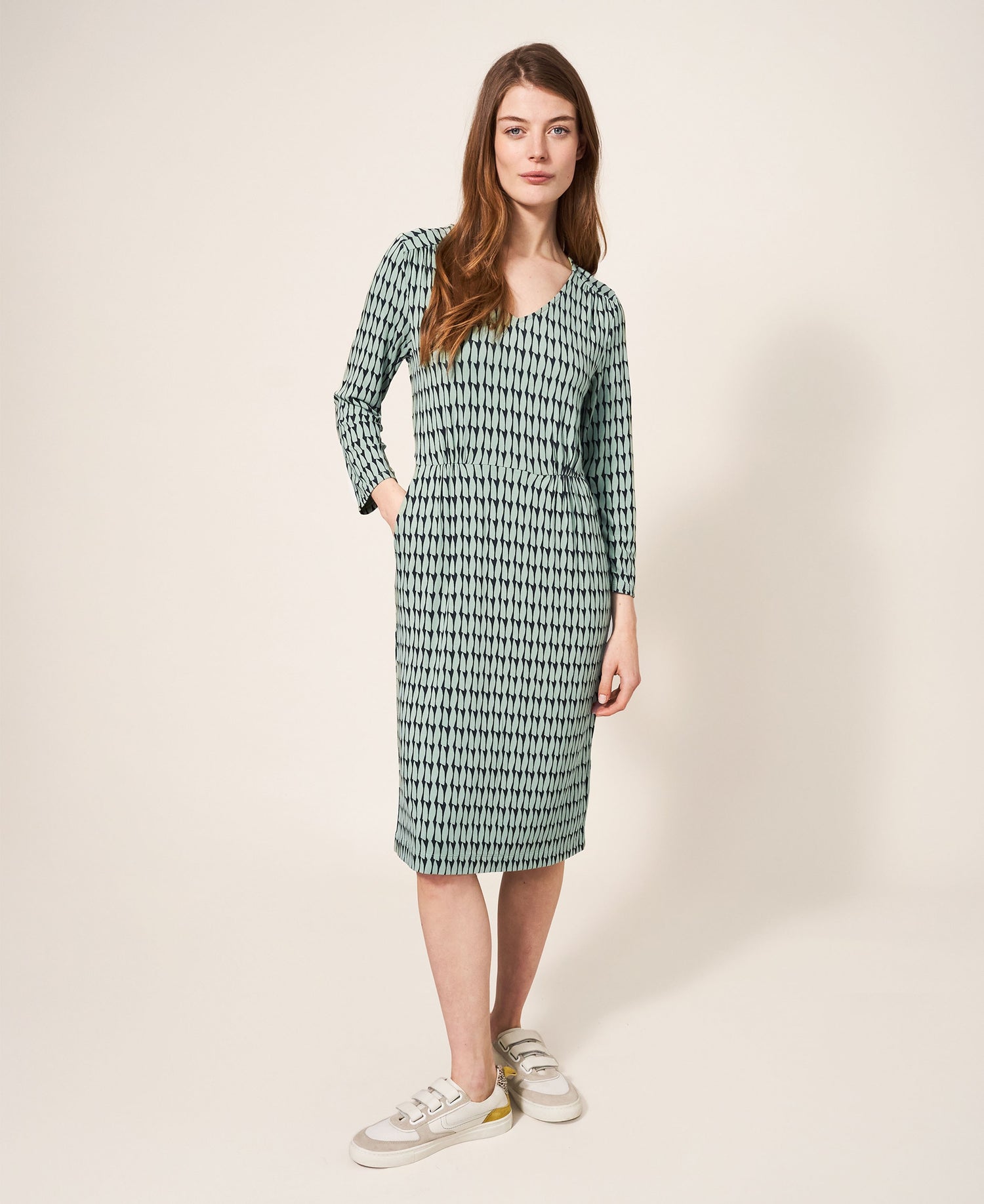 Tallie Eco Vero Jersey Dress - Green Multi