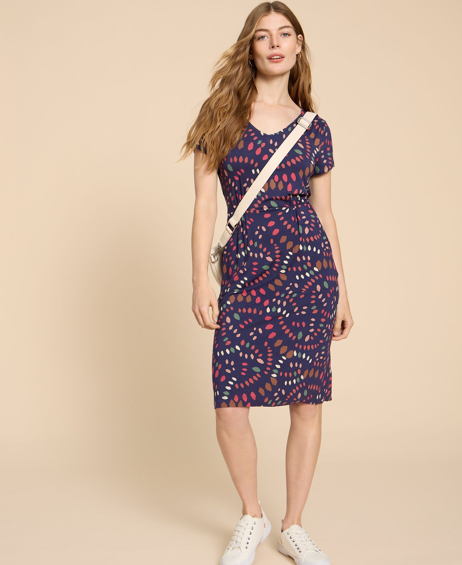 Tallie Eco Vero Jersey Dress - Navy Print