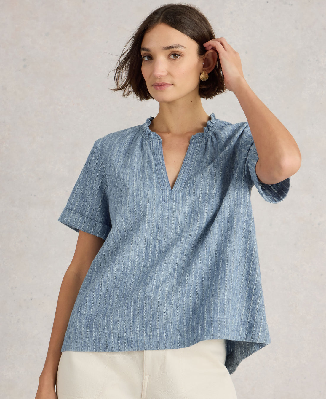 Teakie Stripe Top - Blue Multi