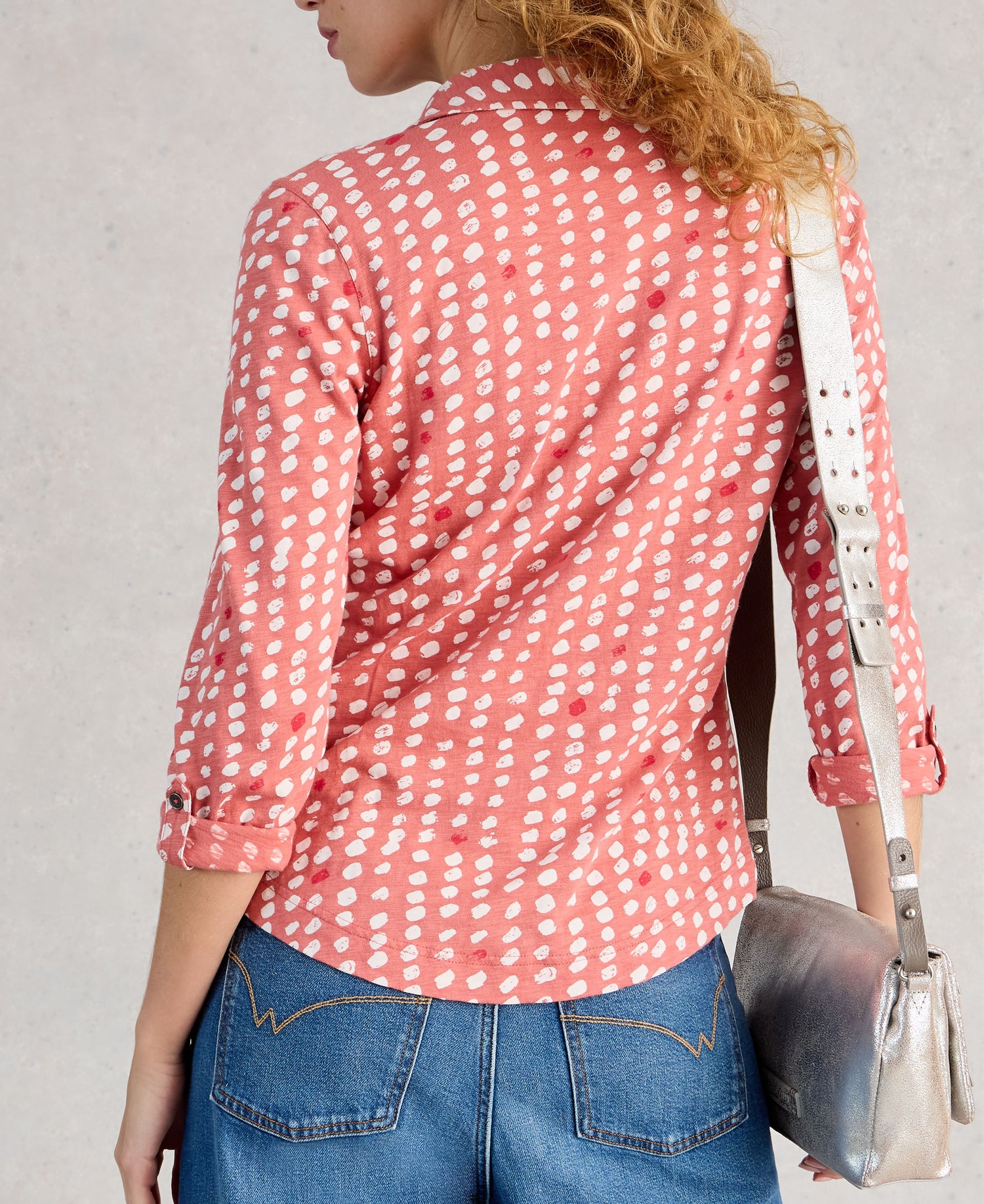 Annie Jersey Shirt - Pink Multi