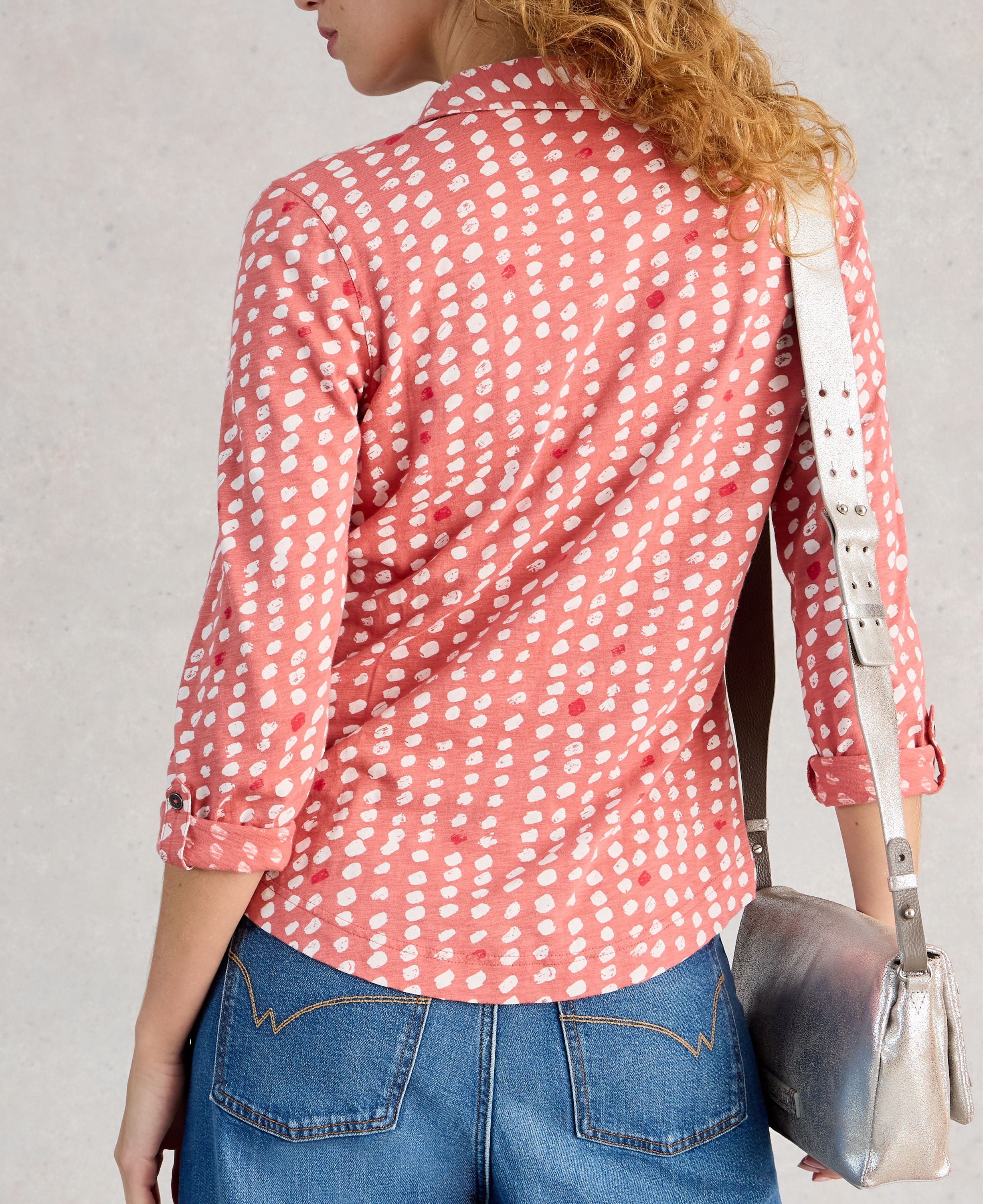 Annie Jersey Shirt - Pink Multi