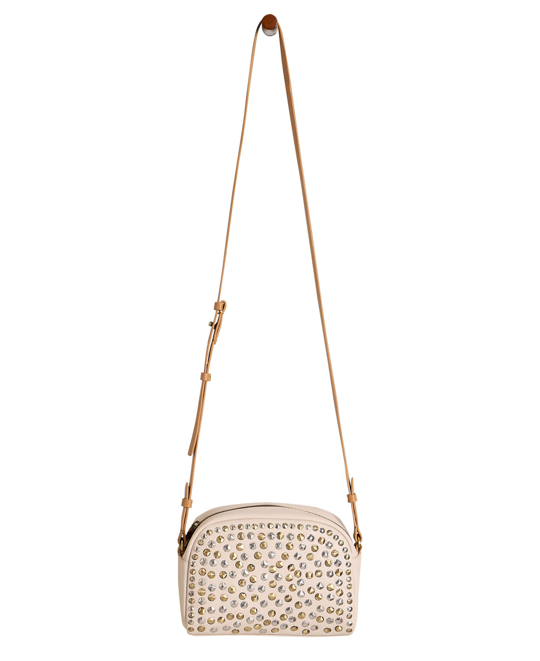 Bella Stud Crossbody Bag - Ivory Mlt
