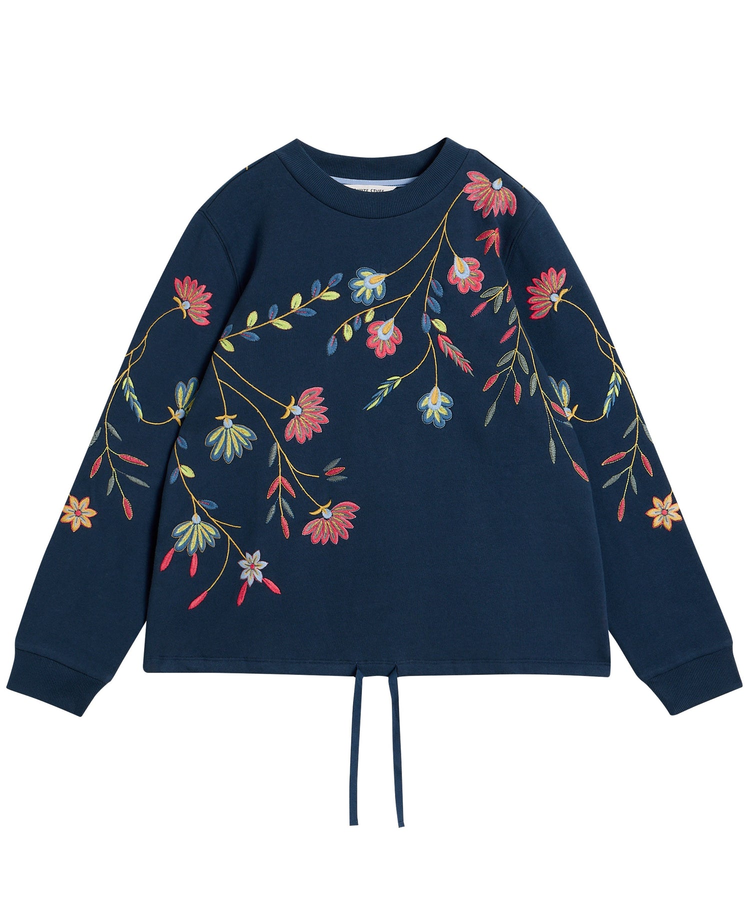 Embroidered Sweat - Navy Multi