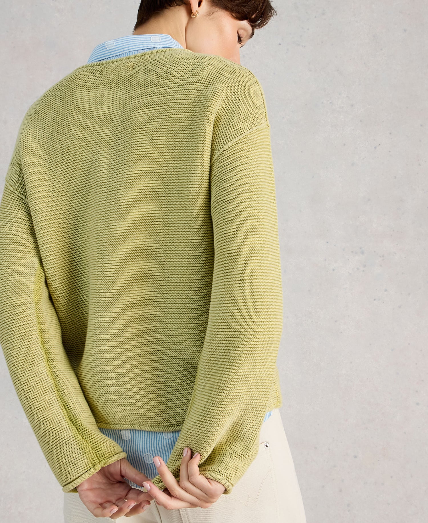 Gigi Washed Jumper - Bright Green