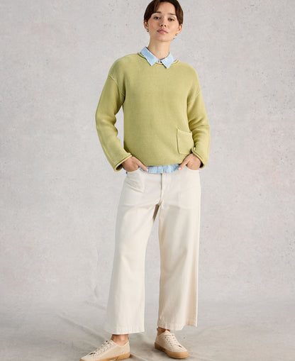 Gigi Washed Jumper - Bright Green