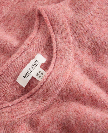 Kate Knitted Tee - Mid Pink