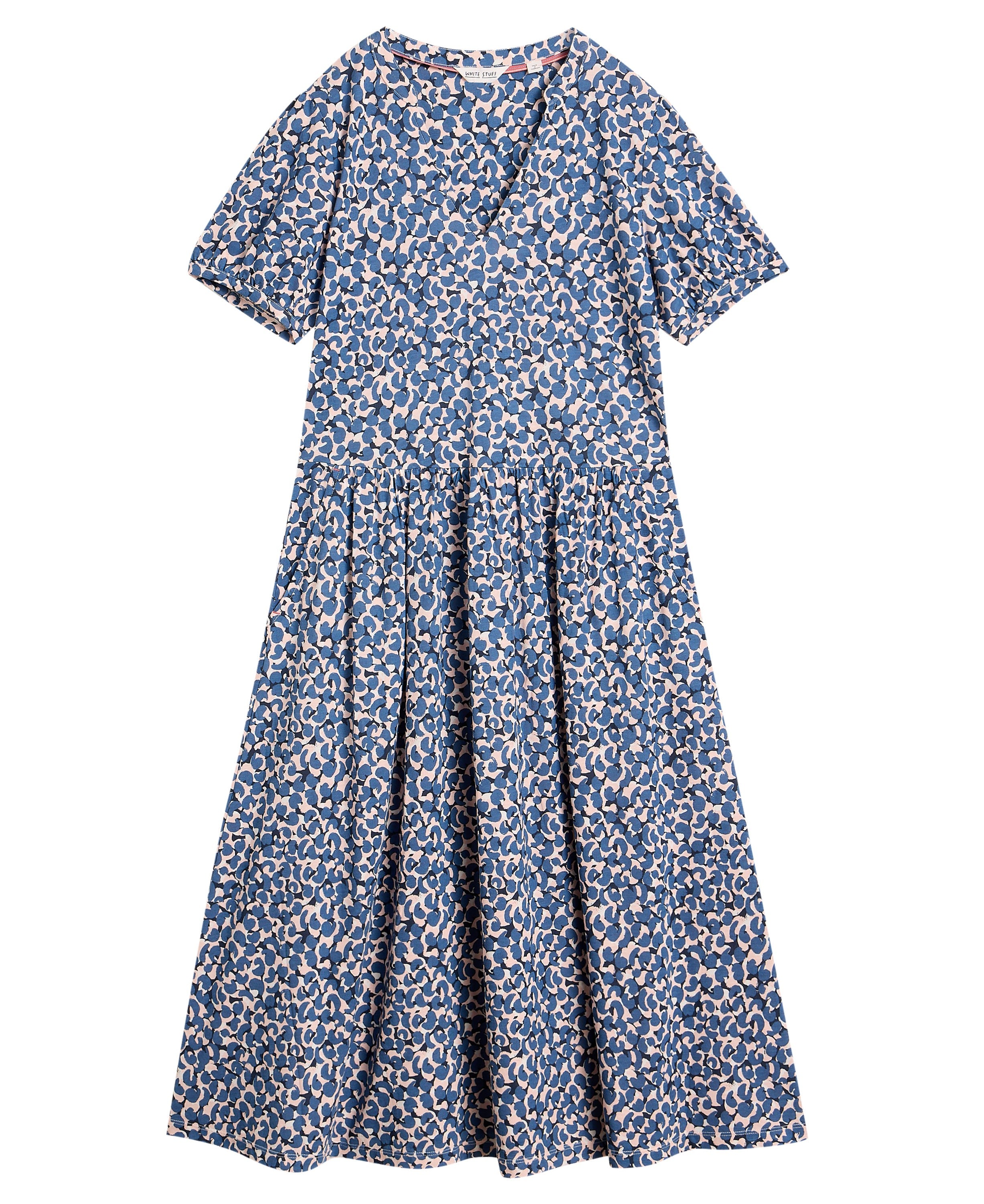 Leah Jersey Dress - Blue Multi