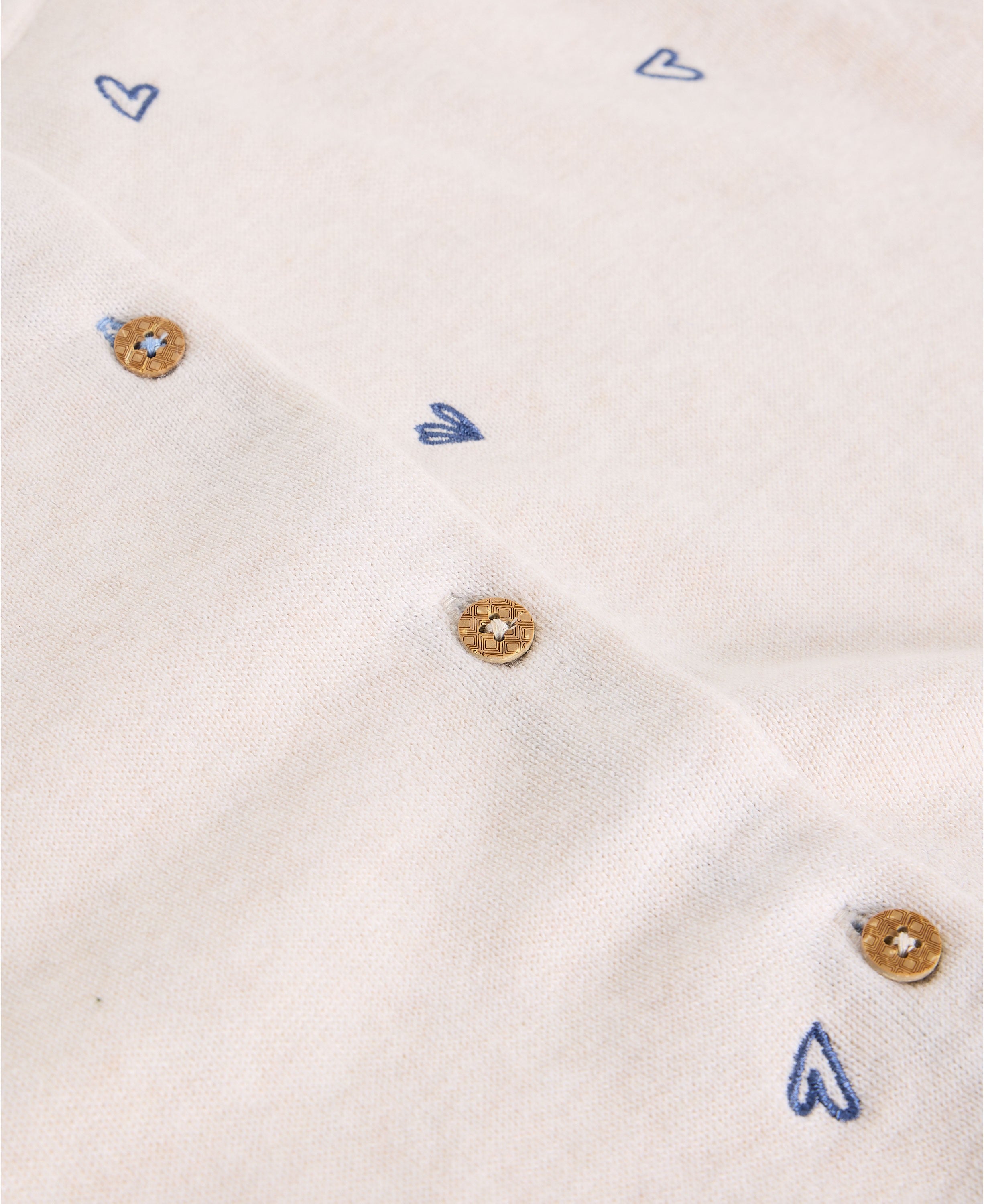 Lulu Embroidered Cardi - Ivory Mlt