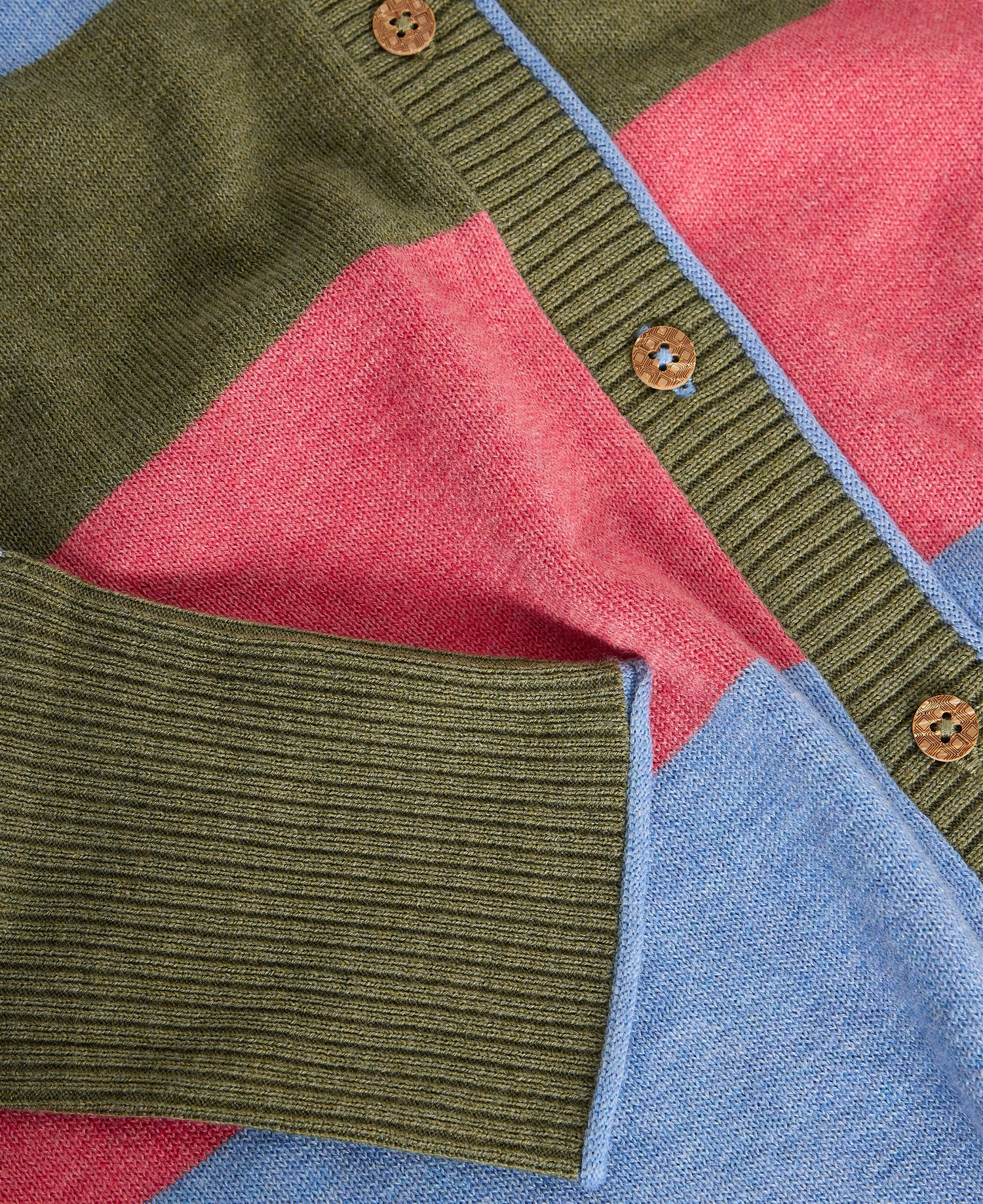 Lulu Stripe Cardi - Green Multi