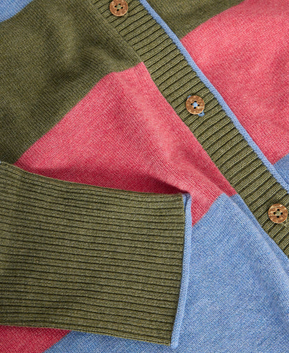 Lulu Stripe Cardi - Green Multi