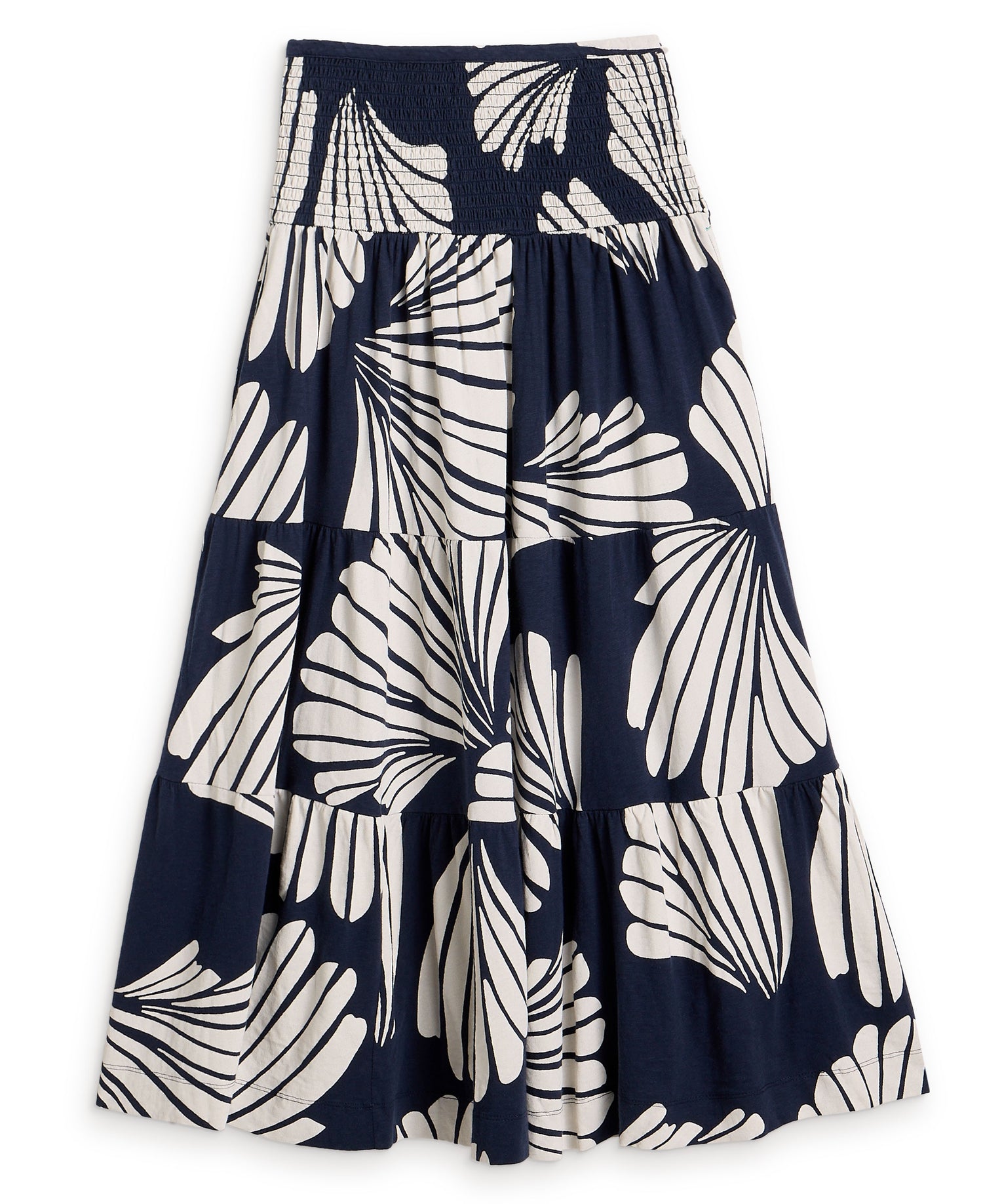 Marissa Jersey Maxi Skirt - Navy Multi