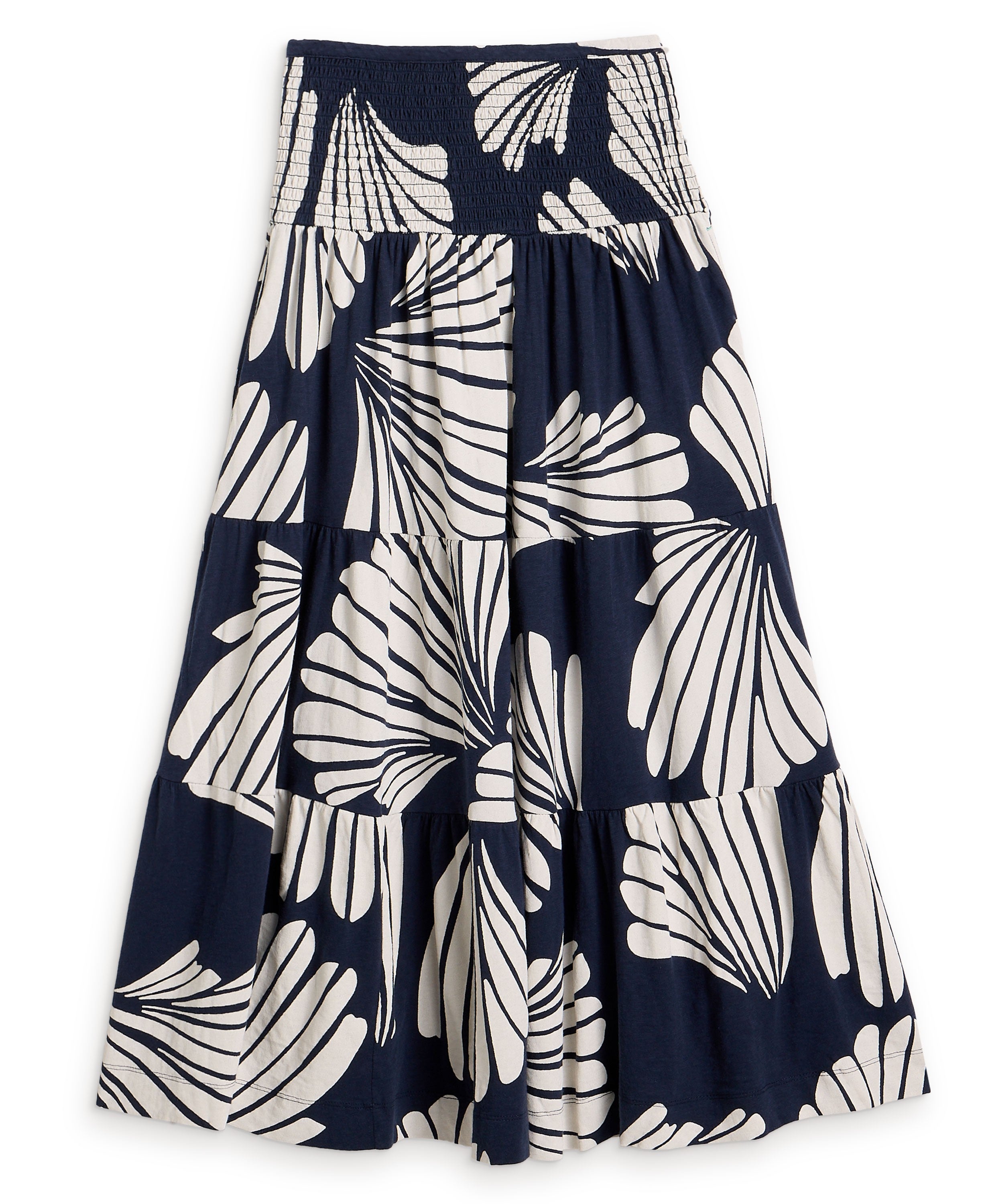 Marissa Jersey Maxi Skirt - Navy Multi
