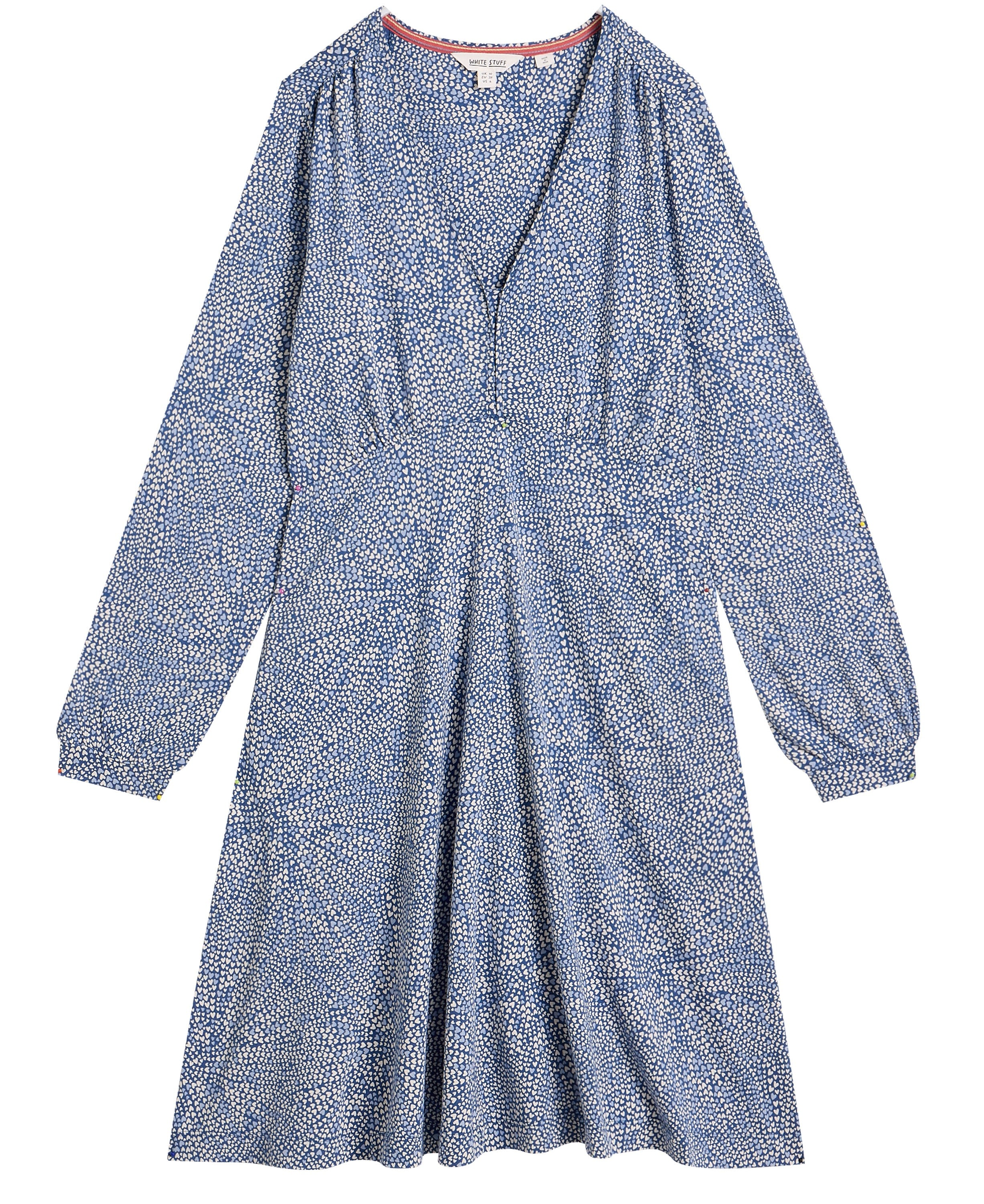 Meg Jersey Dress - Blue Multi