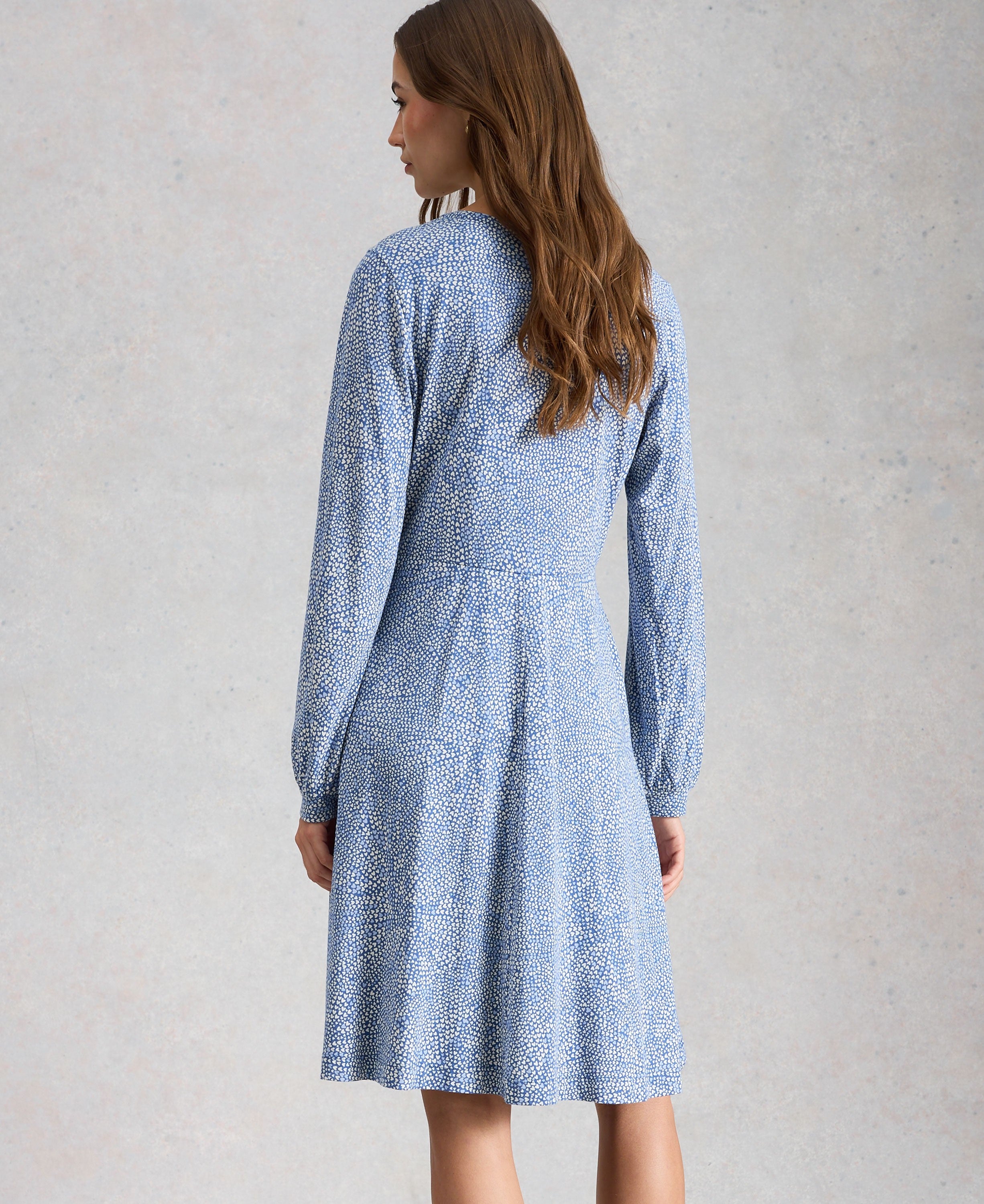 Meg Jersey Dress - Blue Multi