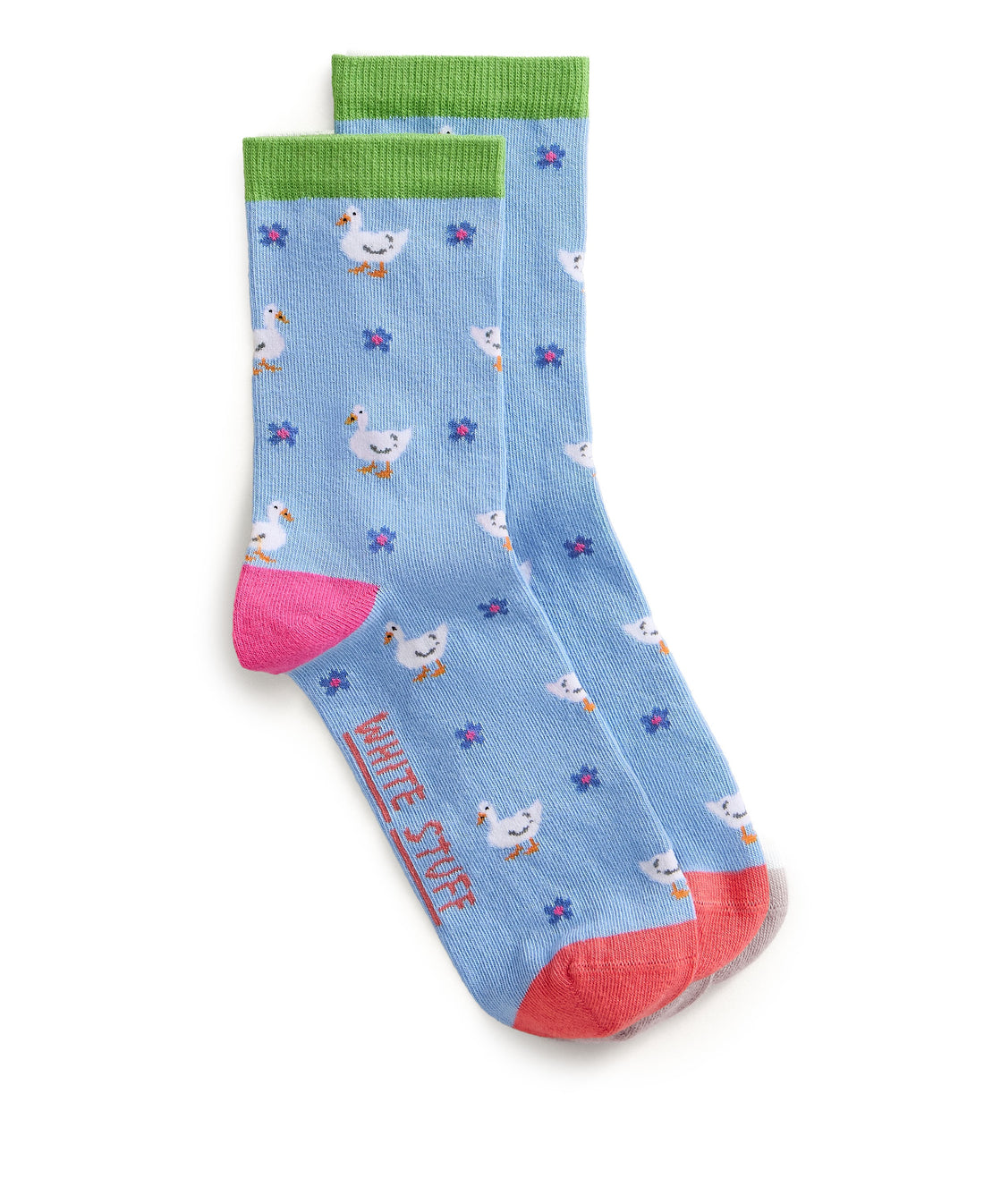 Novelty Duck Ankle Sock - Blue Multi
