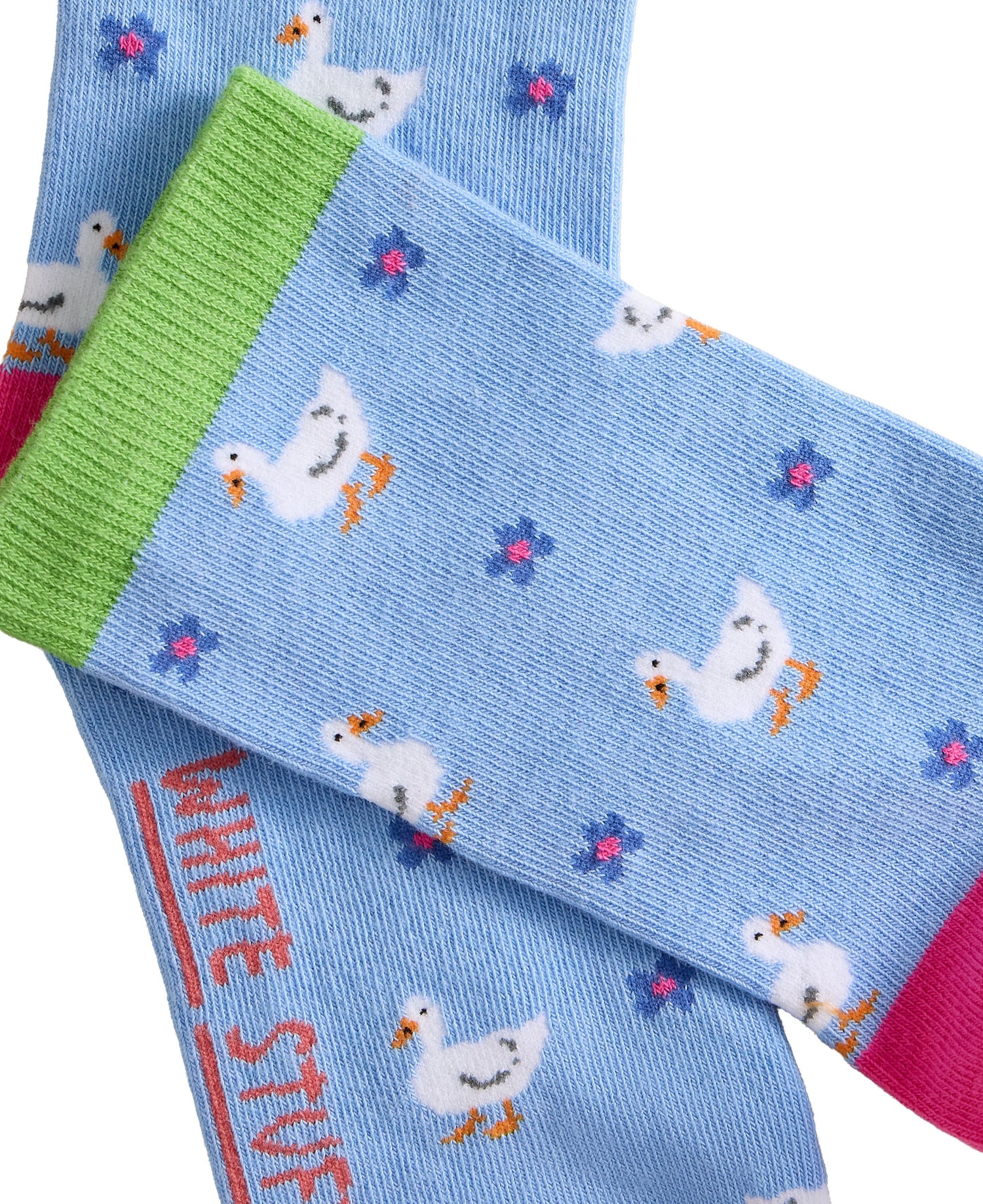 Novelty Duck Ankle Sock - Blue Multi