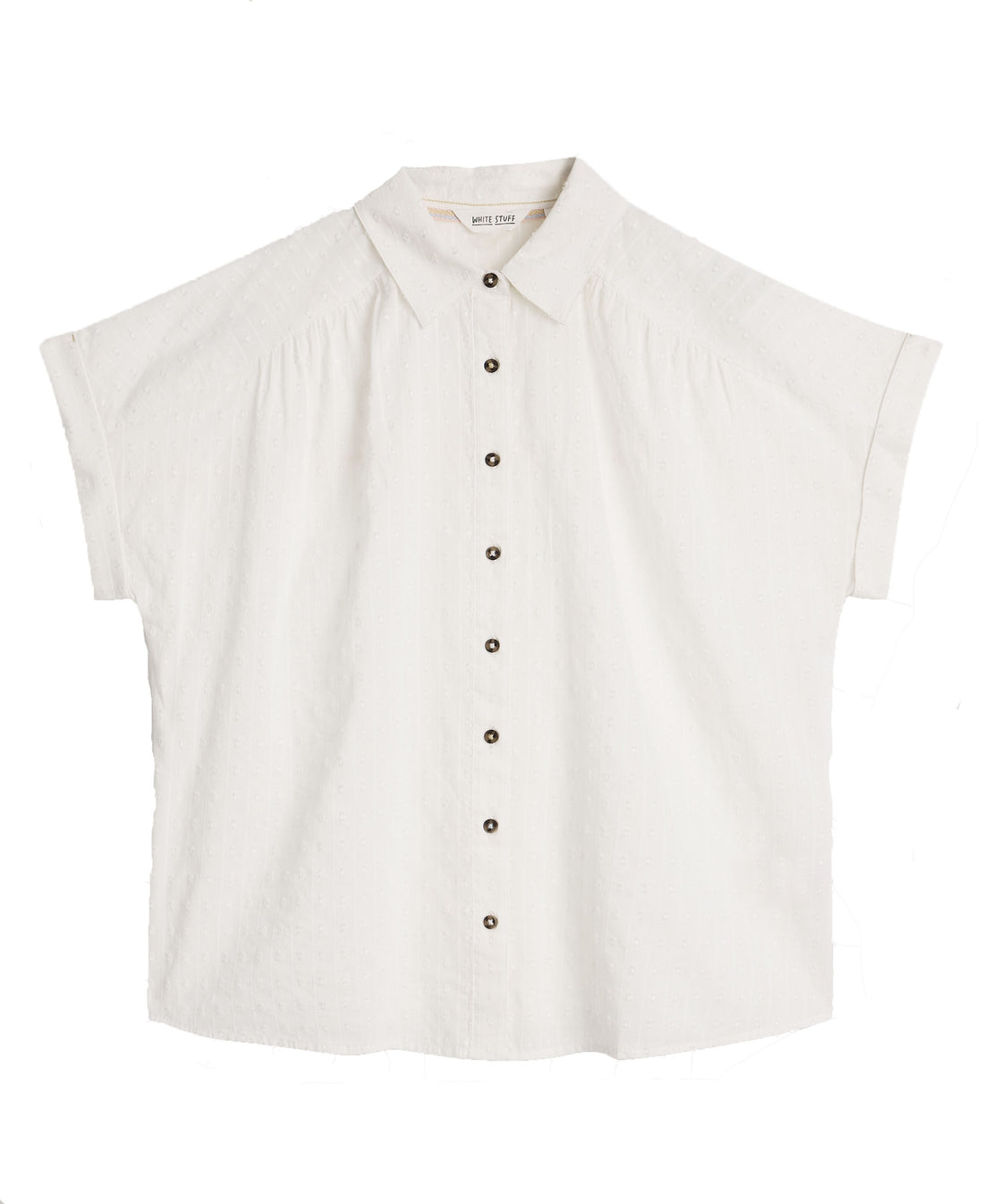 Orla Button Through Shirt - Bril White