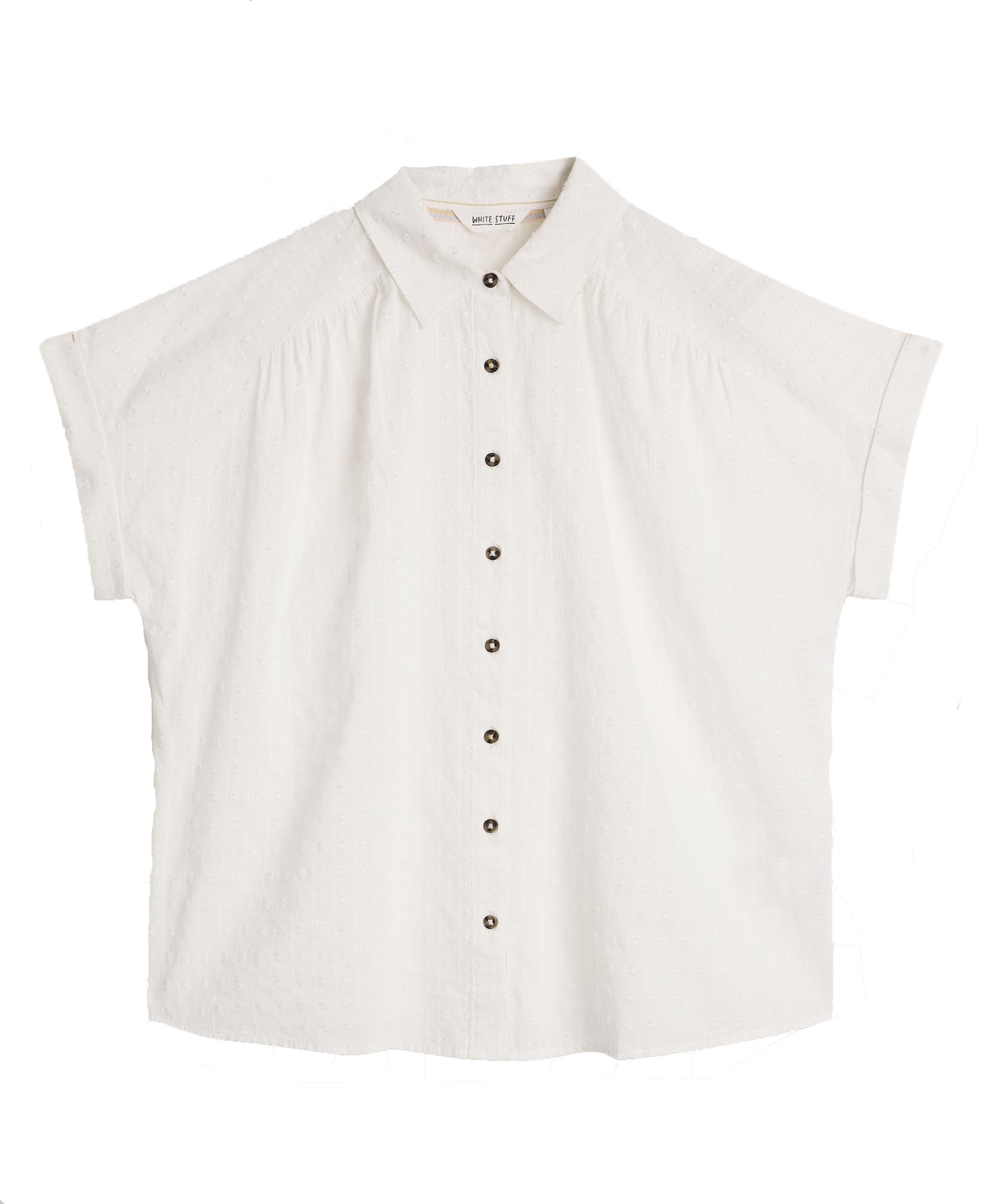 Orla Button Through Shirt - Brilliant White