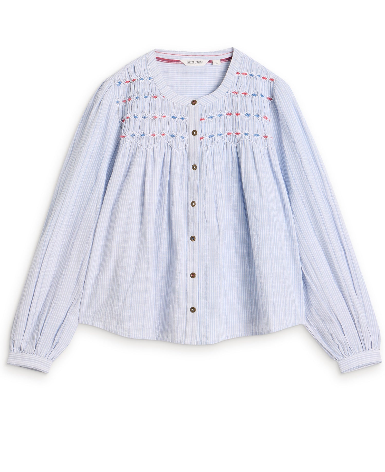 Sammy Smock Top - Blue Multi