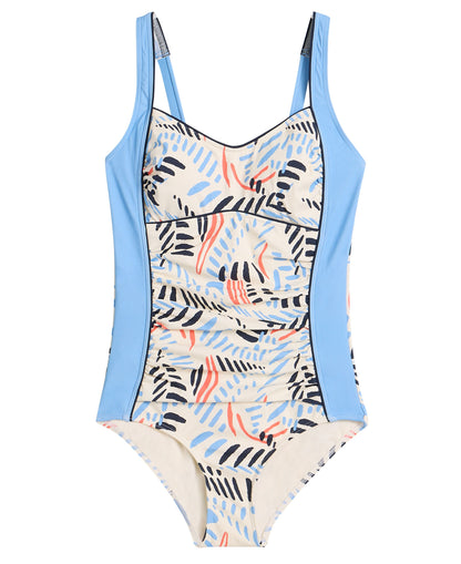 Splash Control Swimsuit - Ivory Print