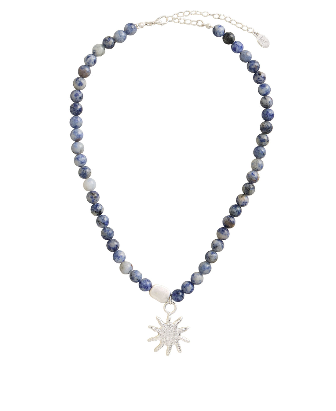 Star Charm Necklace - Light Blue