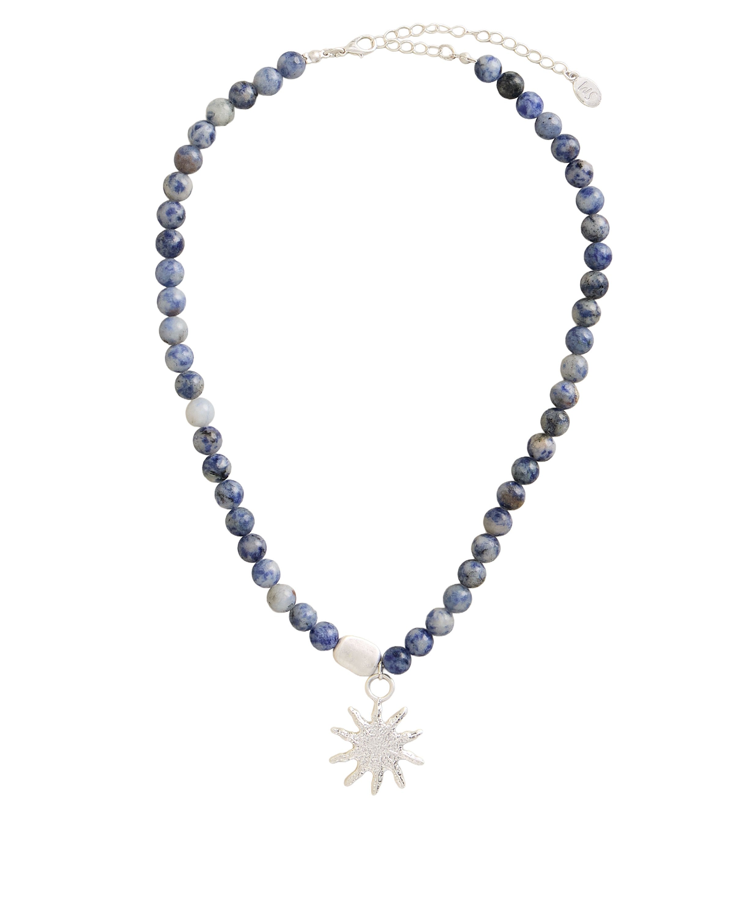 Star Charm Necklace - Light Blue