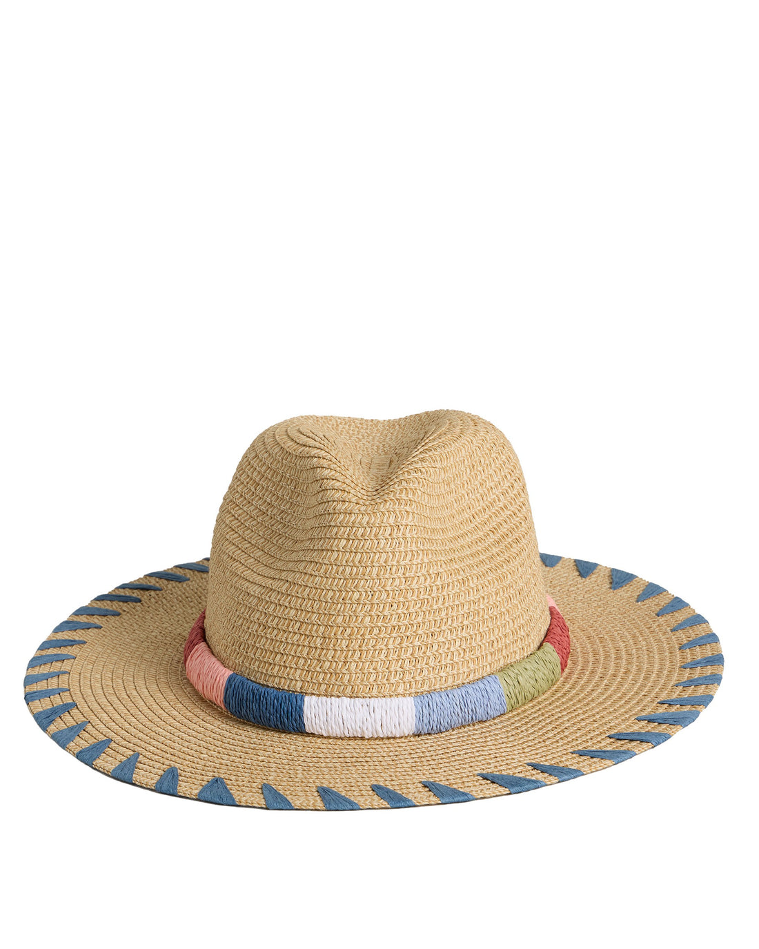 Whipstitch Fedora - Natural Multi