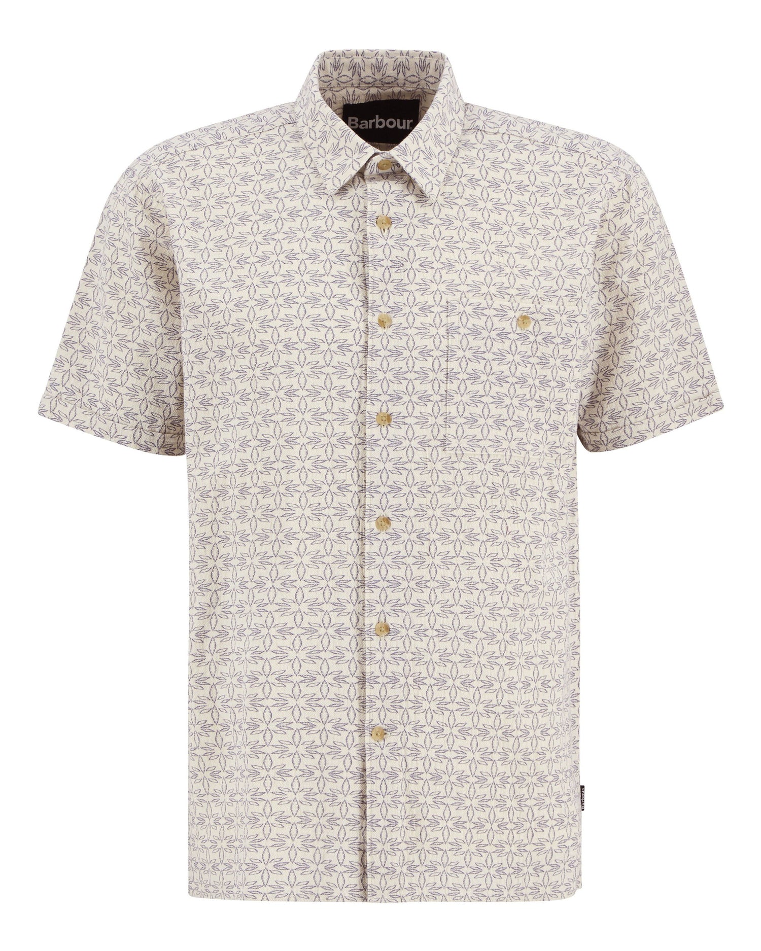 Wildfell Printed S/S Relaxed Shirt - Neutral