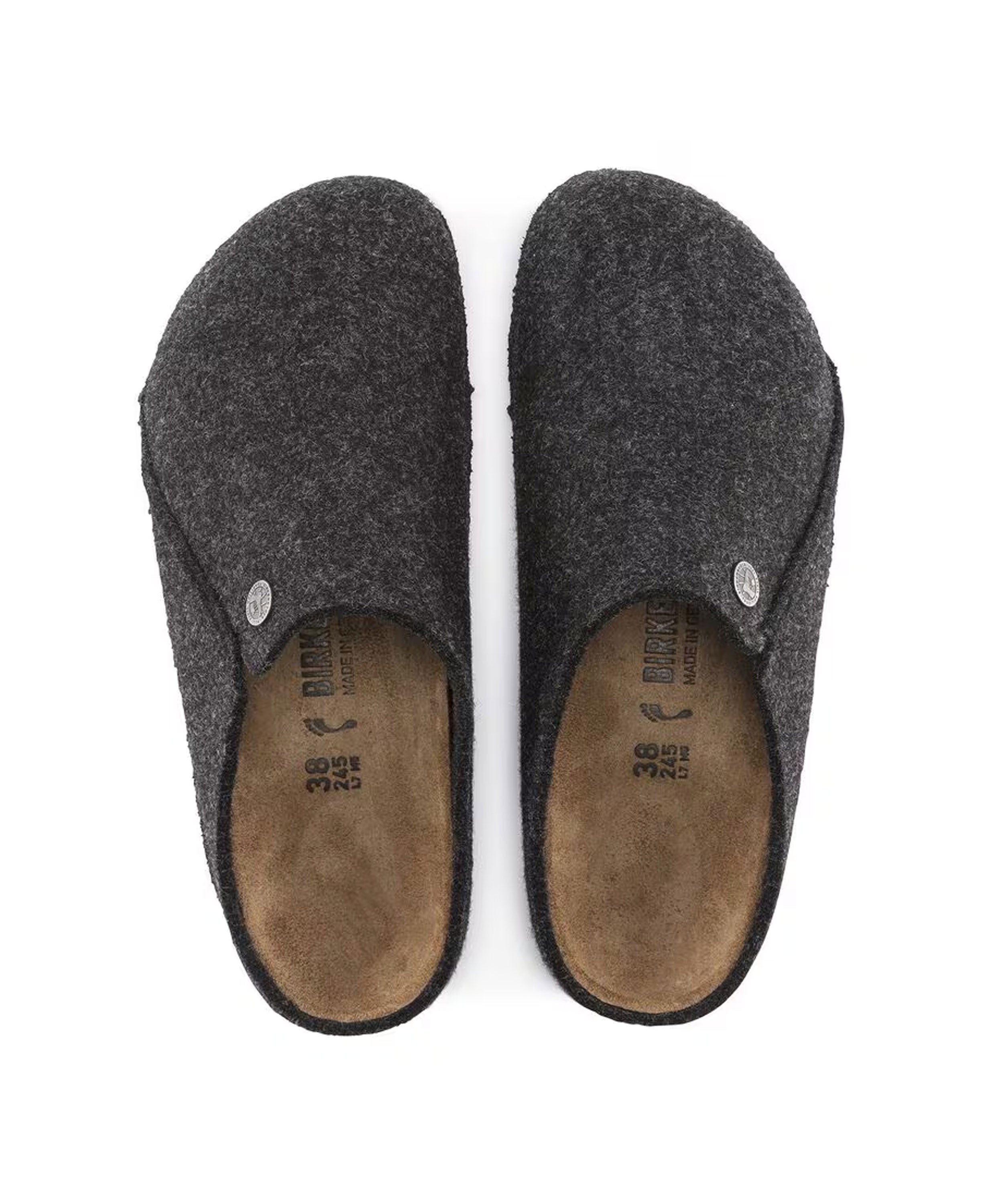 Zermatt Felt Slippers - Anthracite