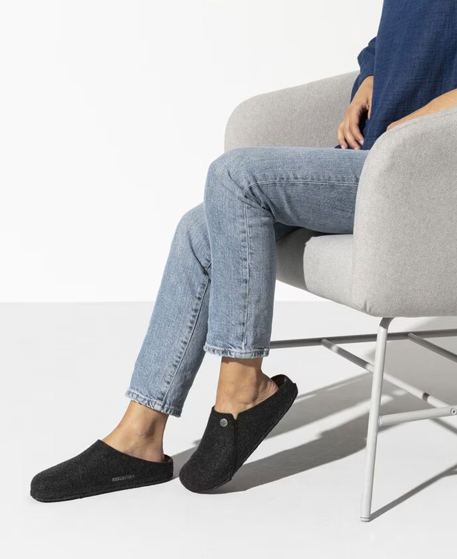Zermatt Felt Slippers - Anthracite