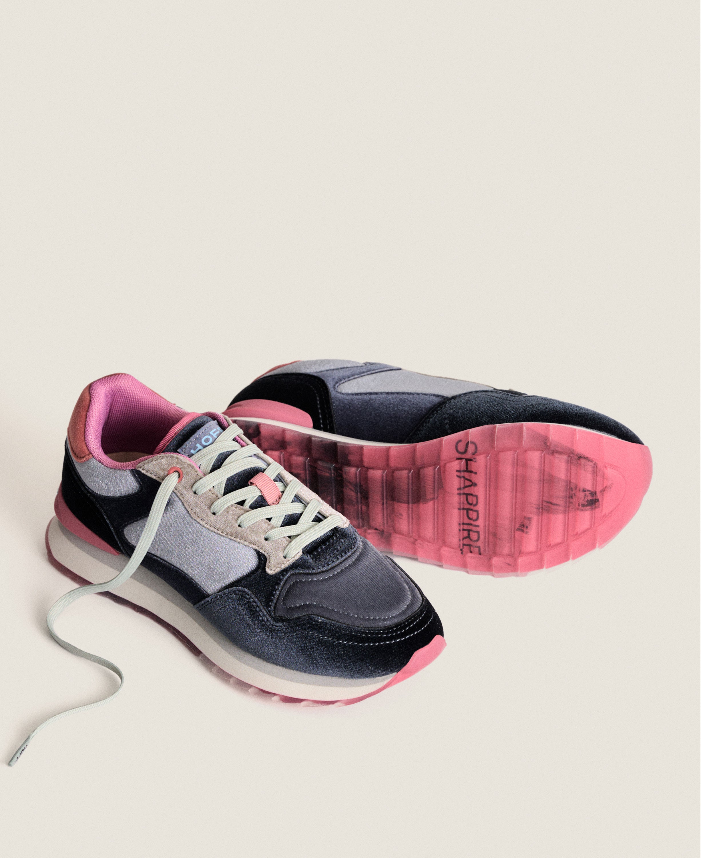 Sapphire Trainers - Grey/Pink