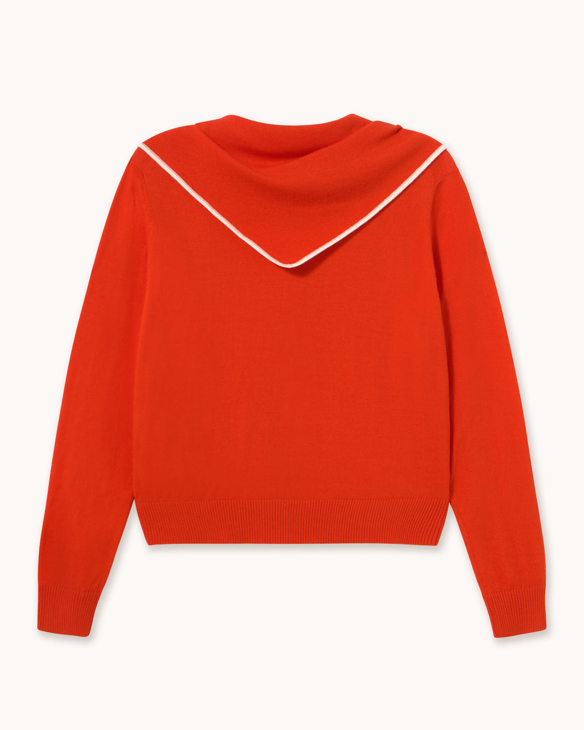 Scarf Neck Lara Cardigan - Dark Red