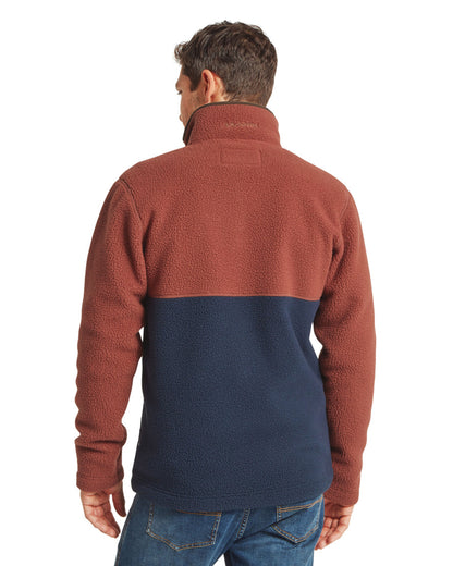 Berkeley Retro Fleece - True Navy/Red Brick