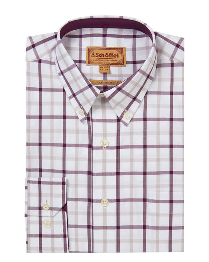 Brancaster Classic Shirt - Beetroot Check