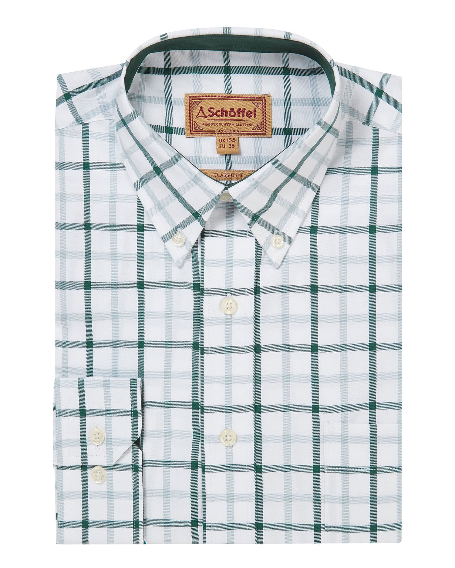 Brancaster Classic Shirt - Deep Pine Check