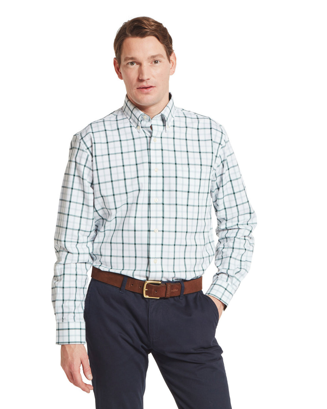 Brancaster Classic Shirt - Deep Pine Check
